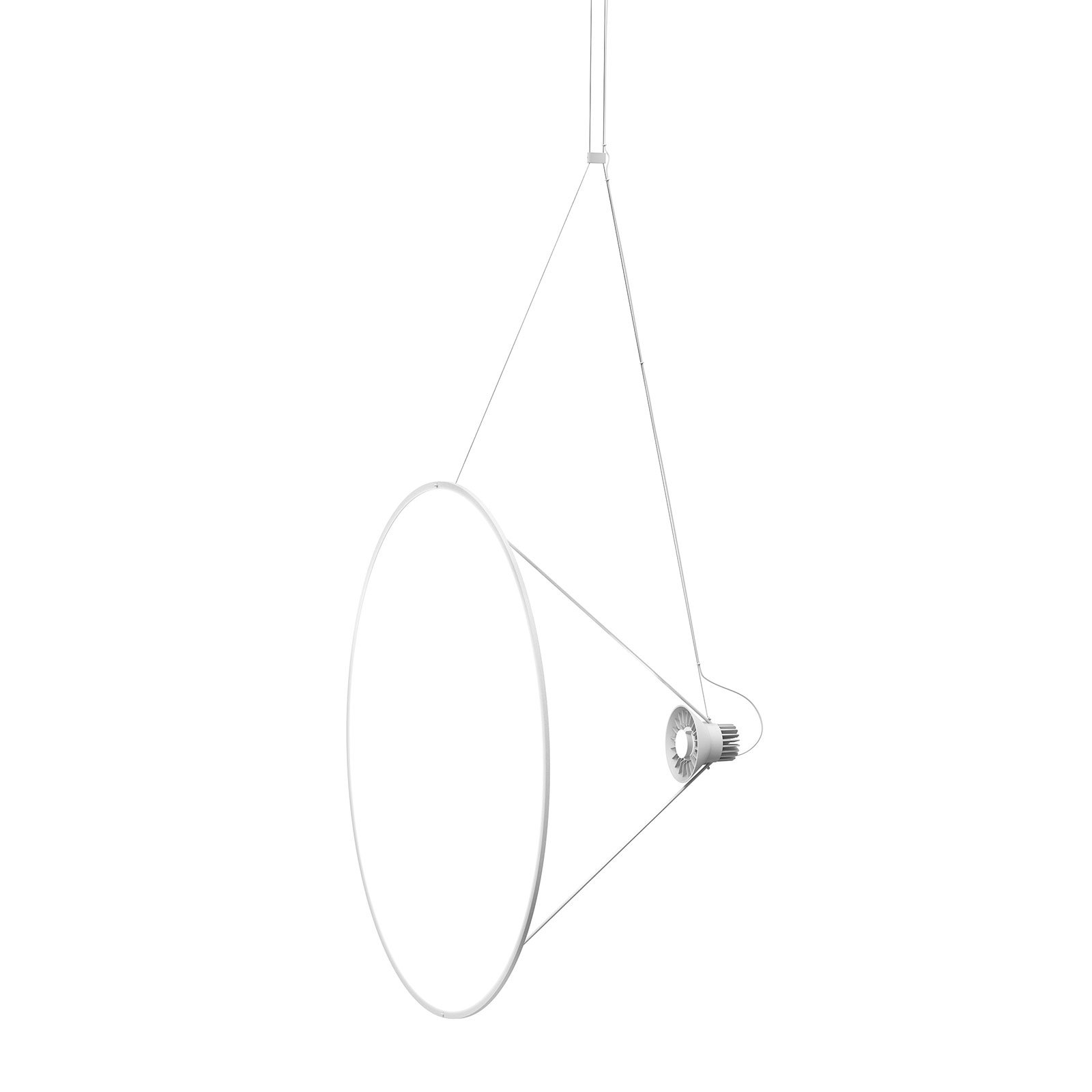 Luceplan Amisol suspension LED Ø 110cm blanc opalin