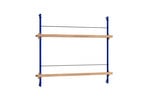 Magazine Shelving Oak/Deep Blue - Moebe