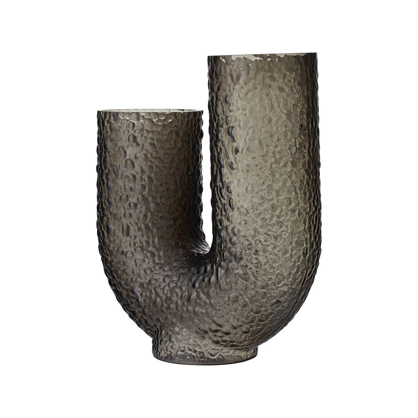 AYTM Vase Arura, schwarz, Höhe 40 cm, Breite 34 cm, Glas