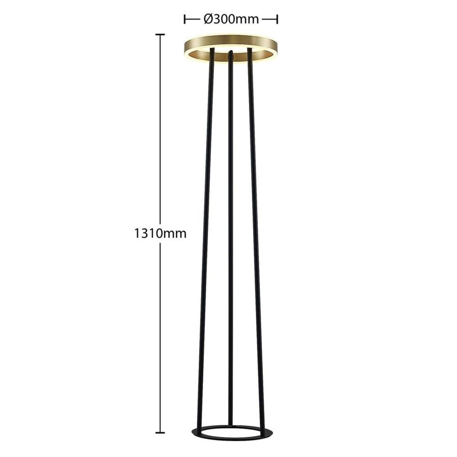 Seppe LED Lampadar Ø30 Brass - Lucande