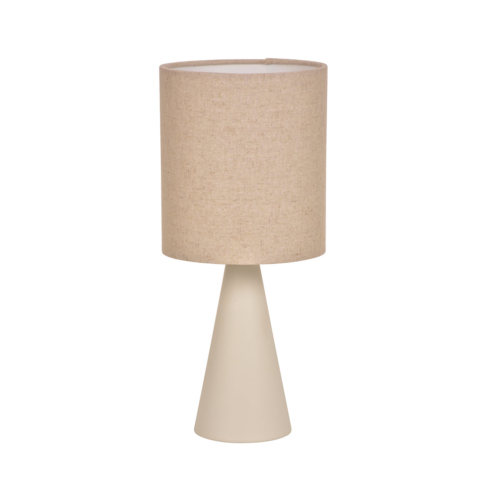 Lampada da tavolo Sally avorio opaco/beige, altezza 33 cm - COREP SAS