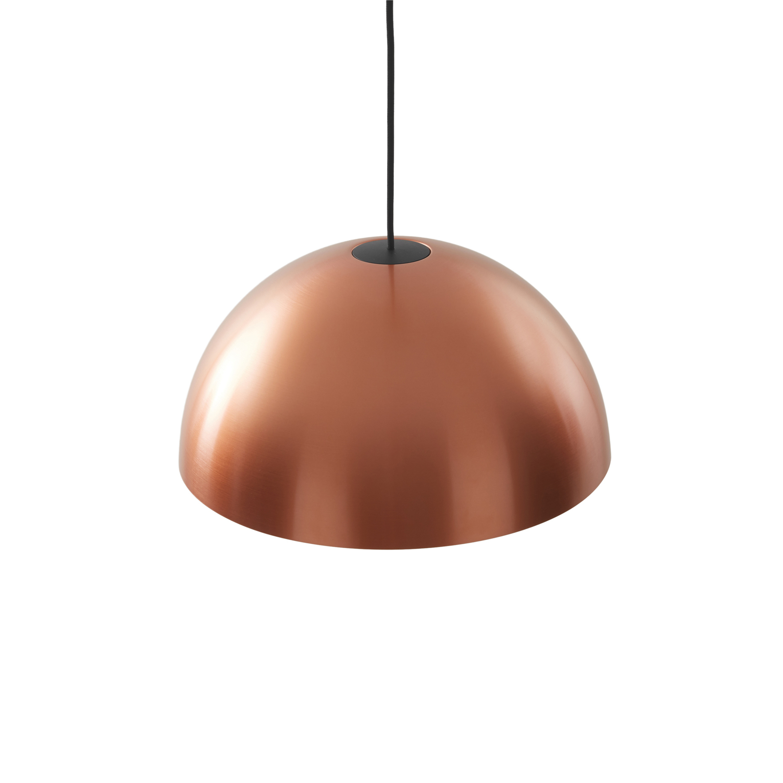 Lucande Nymara LED pendant light, copper, aluminium, Ø 40 cm