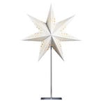 STERNTALER Papierstern, weiß, 7-Zacker, Ø 45 cm, Höhe 70 cm
