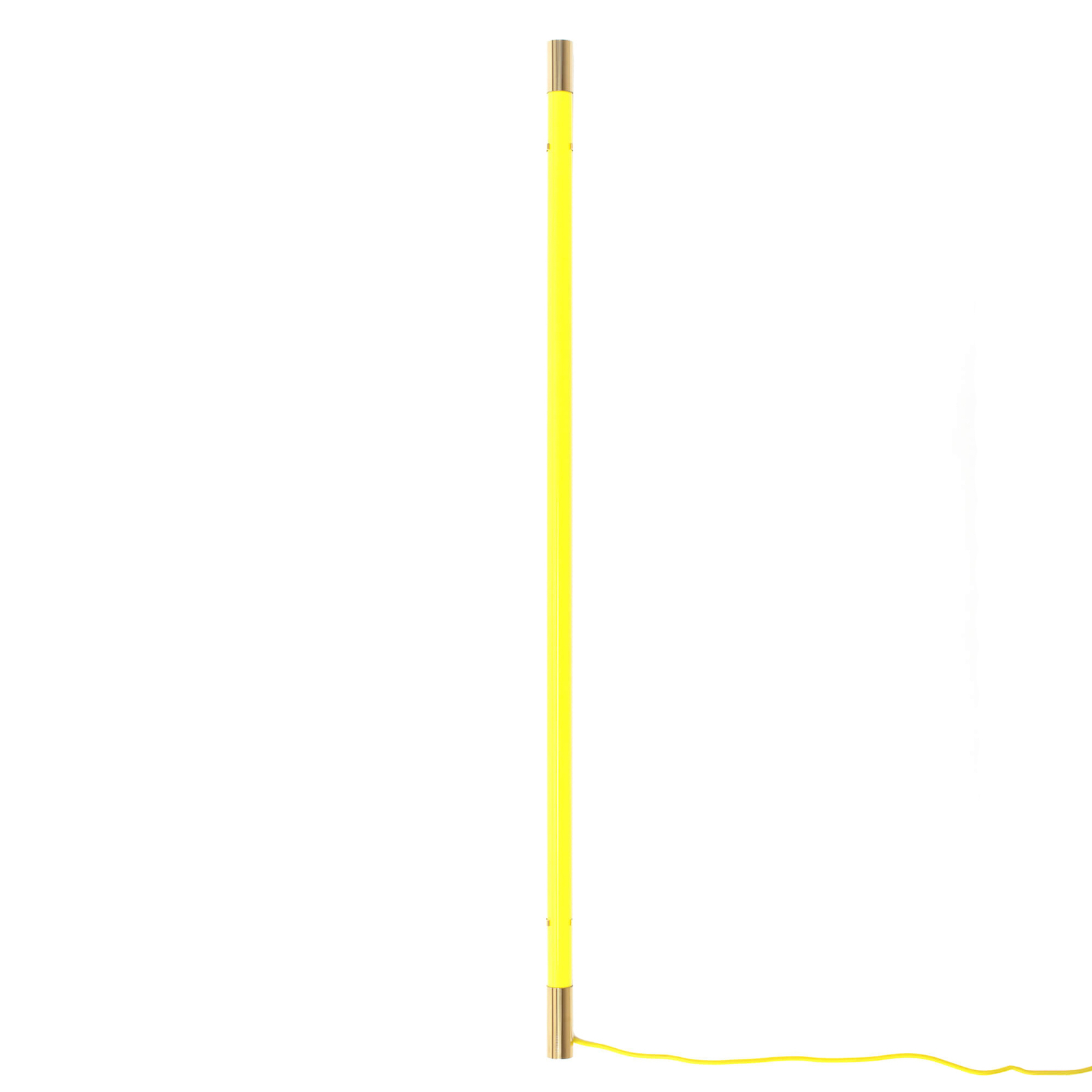 LED-vegglampe Linea Gold, lysende stripe