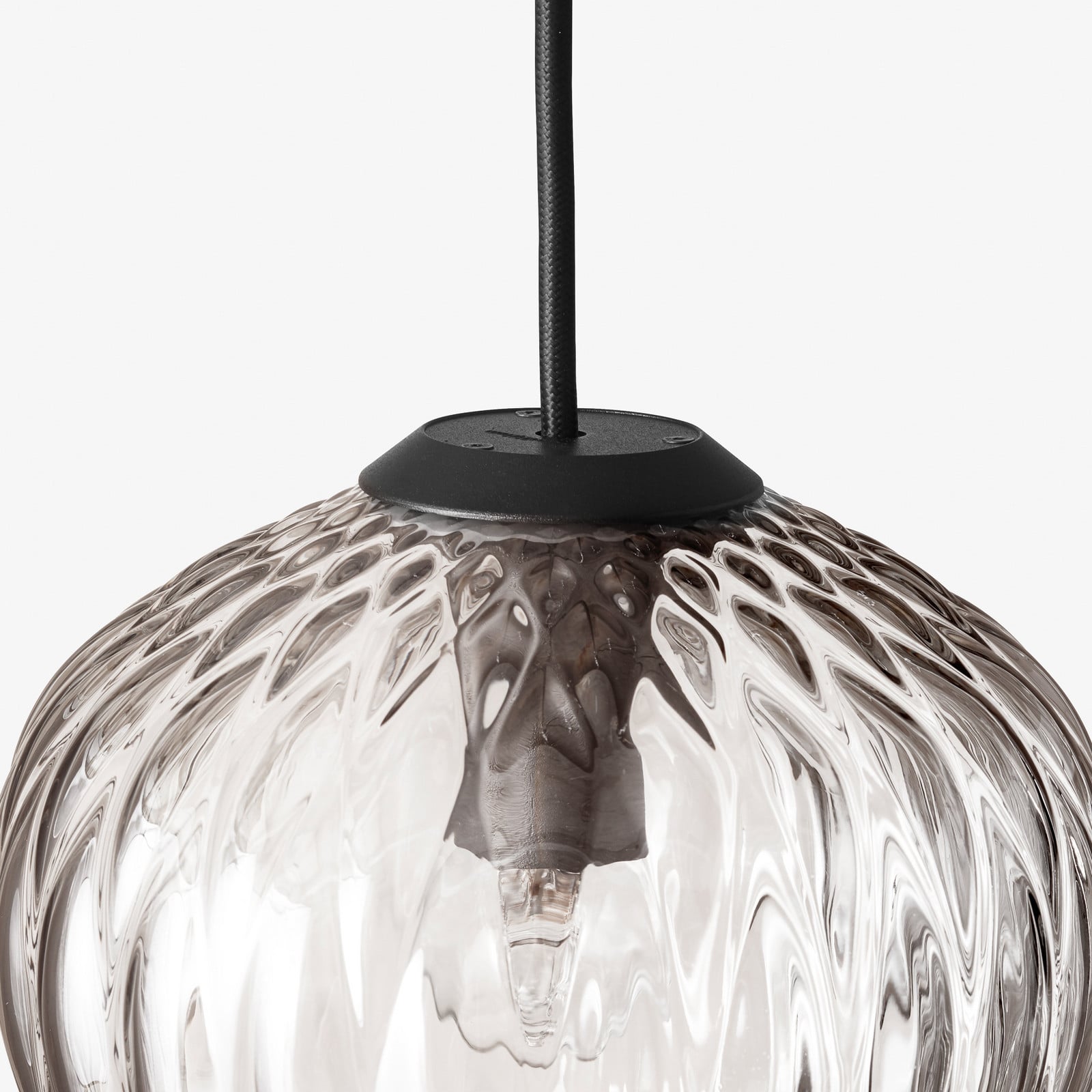 Blown SW4 pendellampe sølv &Tradition - Stue - Design - Glas - Med én lyskilde