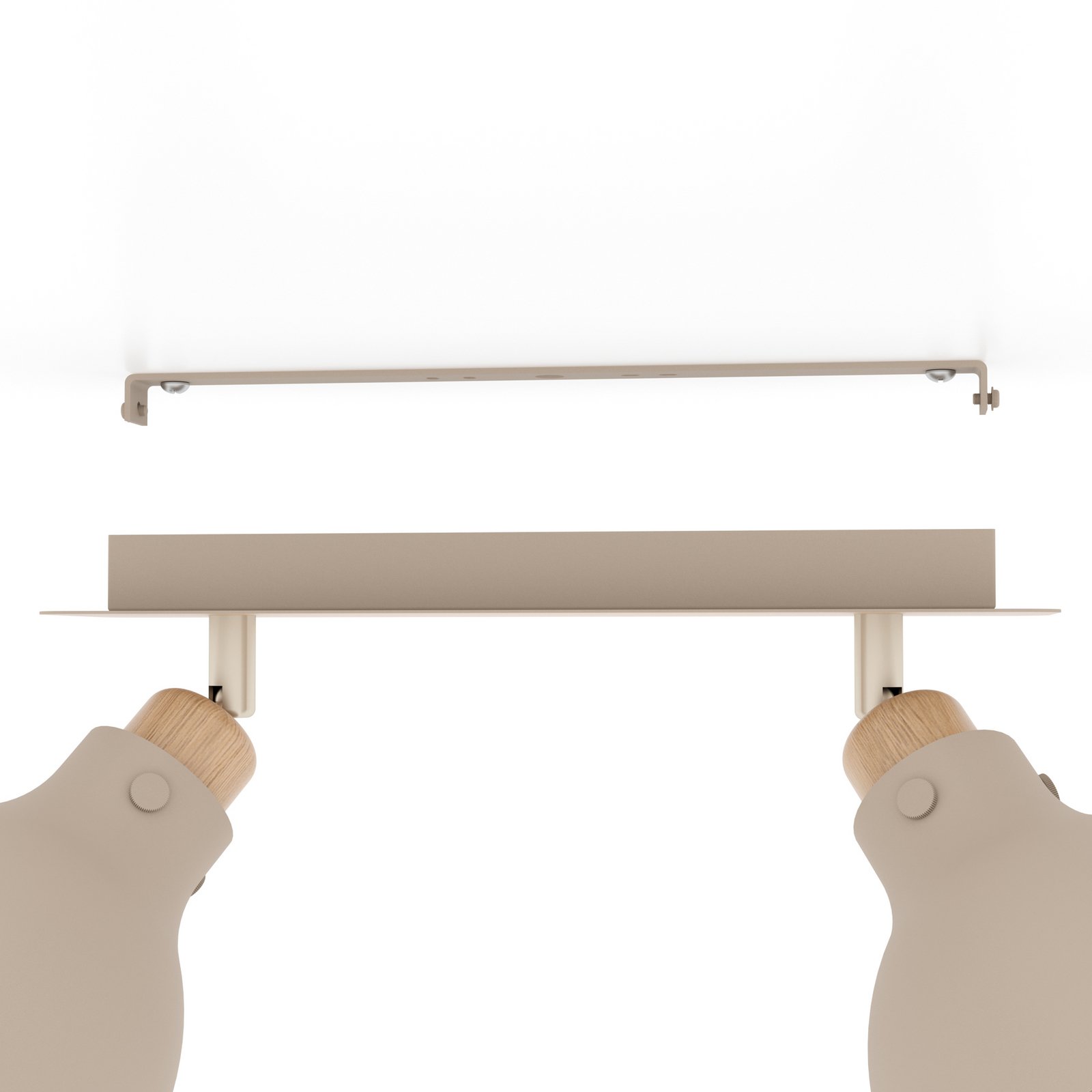 Arrecife stropno svjetlo izgled pijeska/drva, dvije žarulje