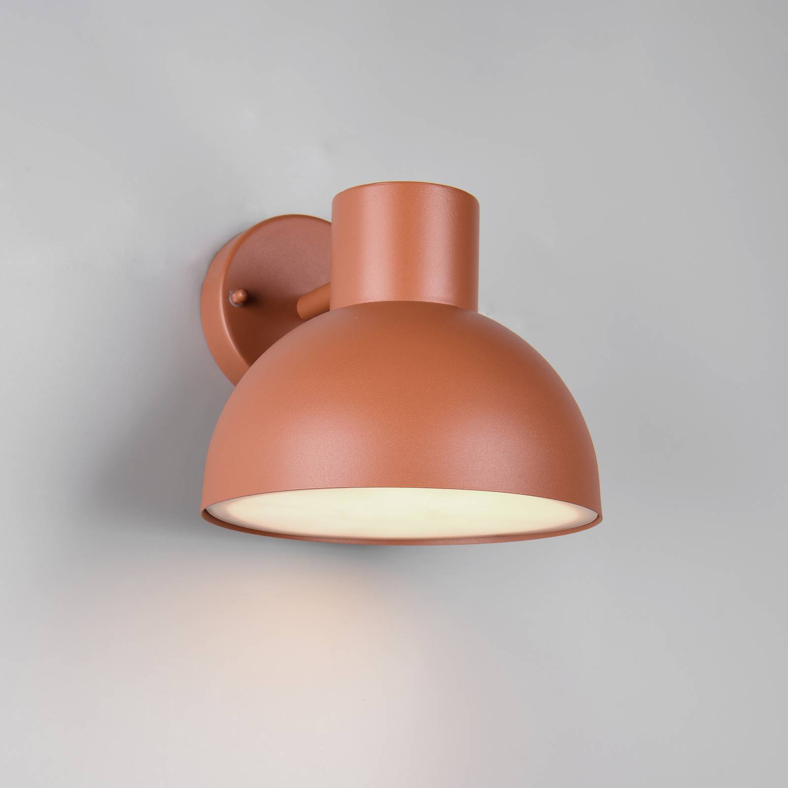 Außenwandleuchte Elbe, apricot, Aluminium-Druckguss, E27 günstig online kaufen