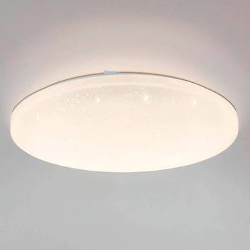 LED-taklampa Frania-S med kristalleffekt