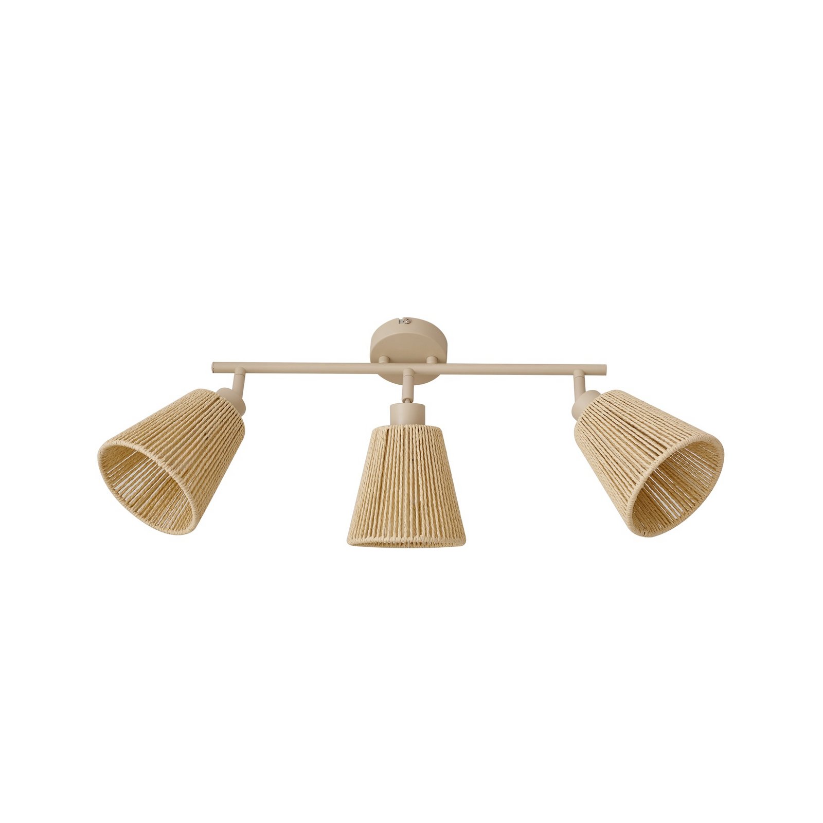 Lindby Deckenstrahler Anuva, 72 cm, beige, Papier, 3-flammig