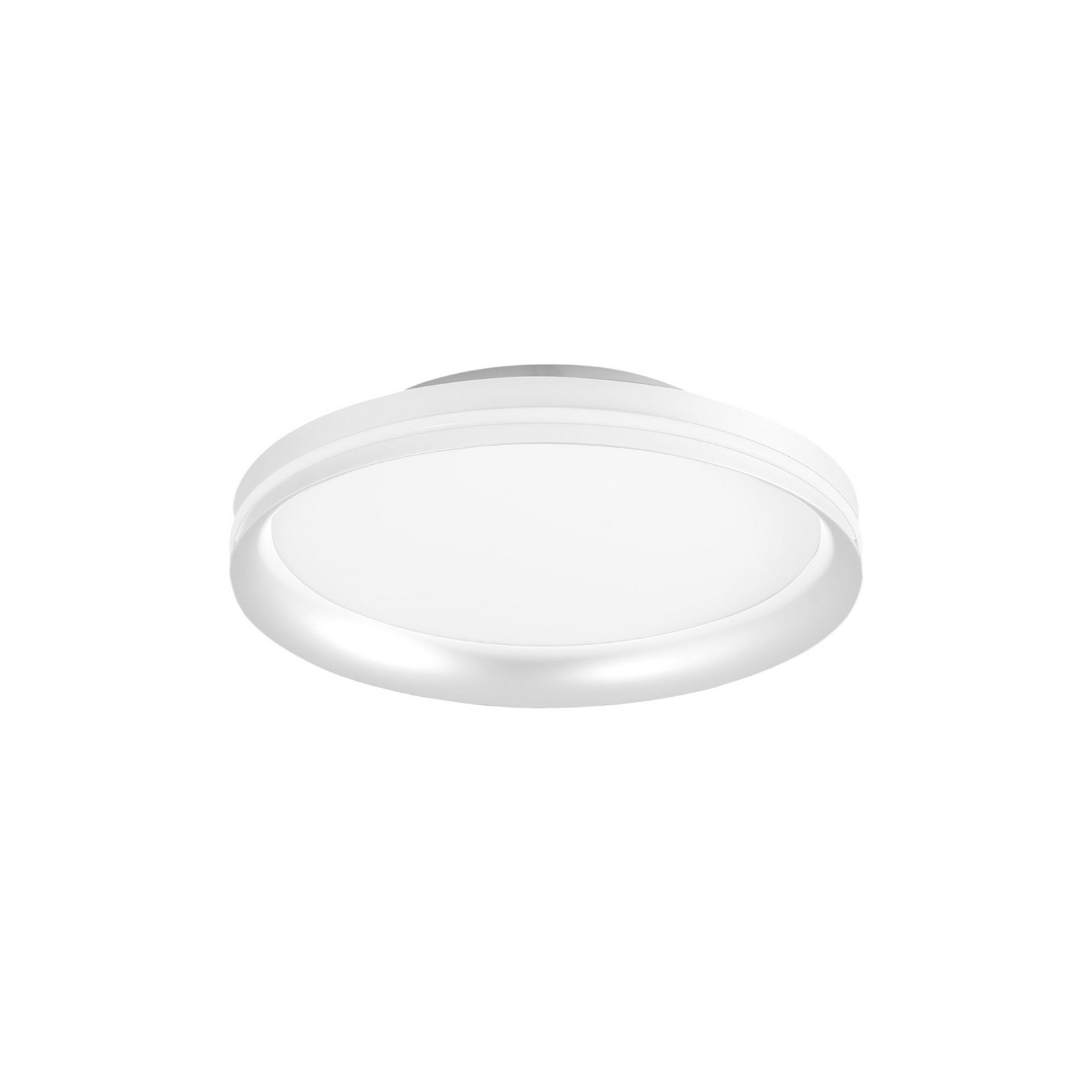 Isy LED ceiling lamp, white, Ø 35 cm, metal, CCT, dimmable