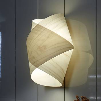 LZF Orbit wall light made of wood veneer