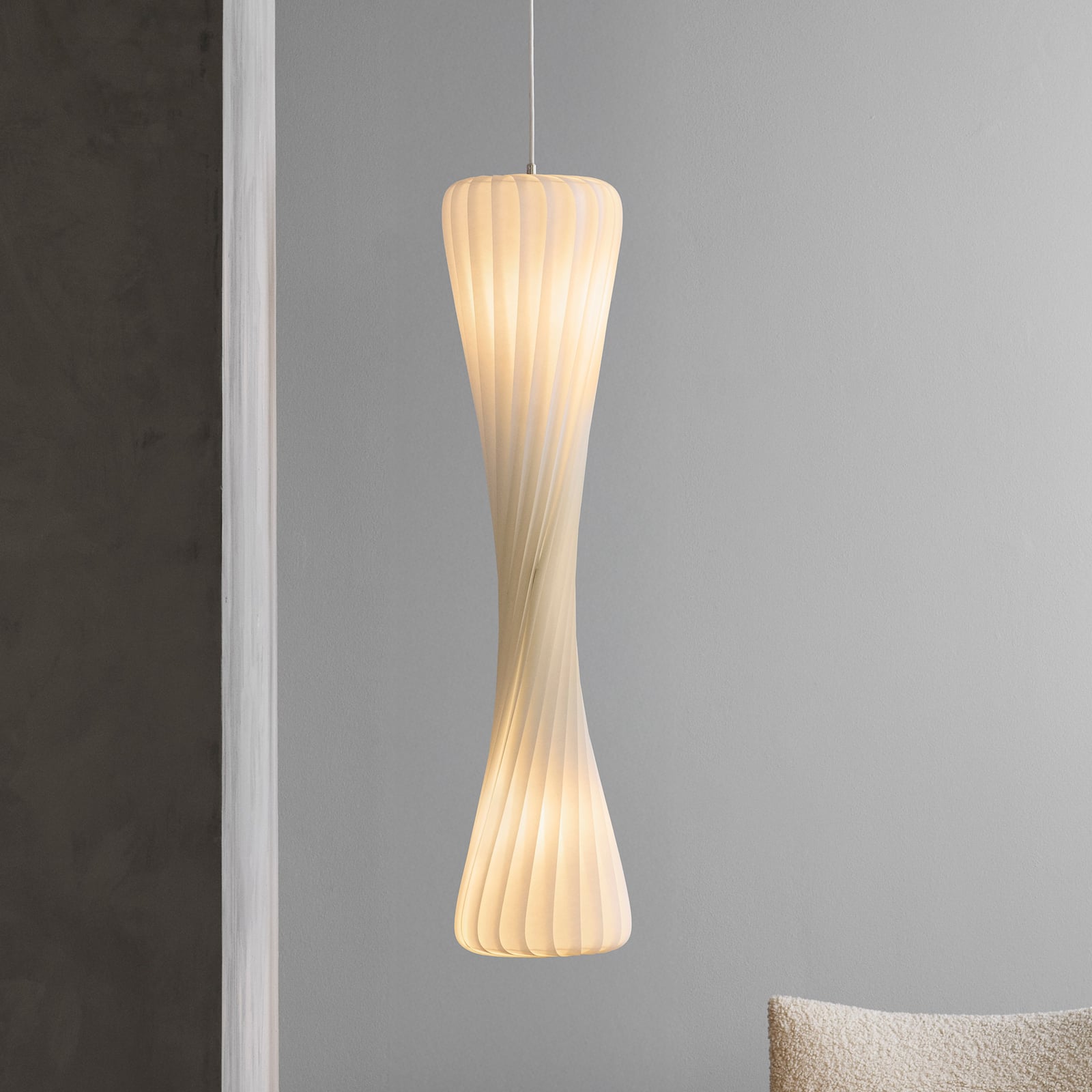 Lampada a sospensione Tom Rossau TR7, plastica (PC), altezza 112 cm, E27