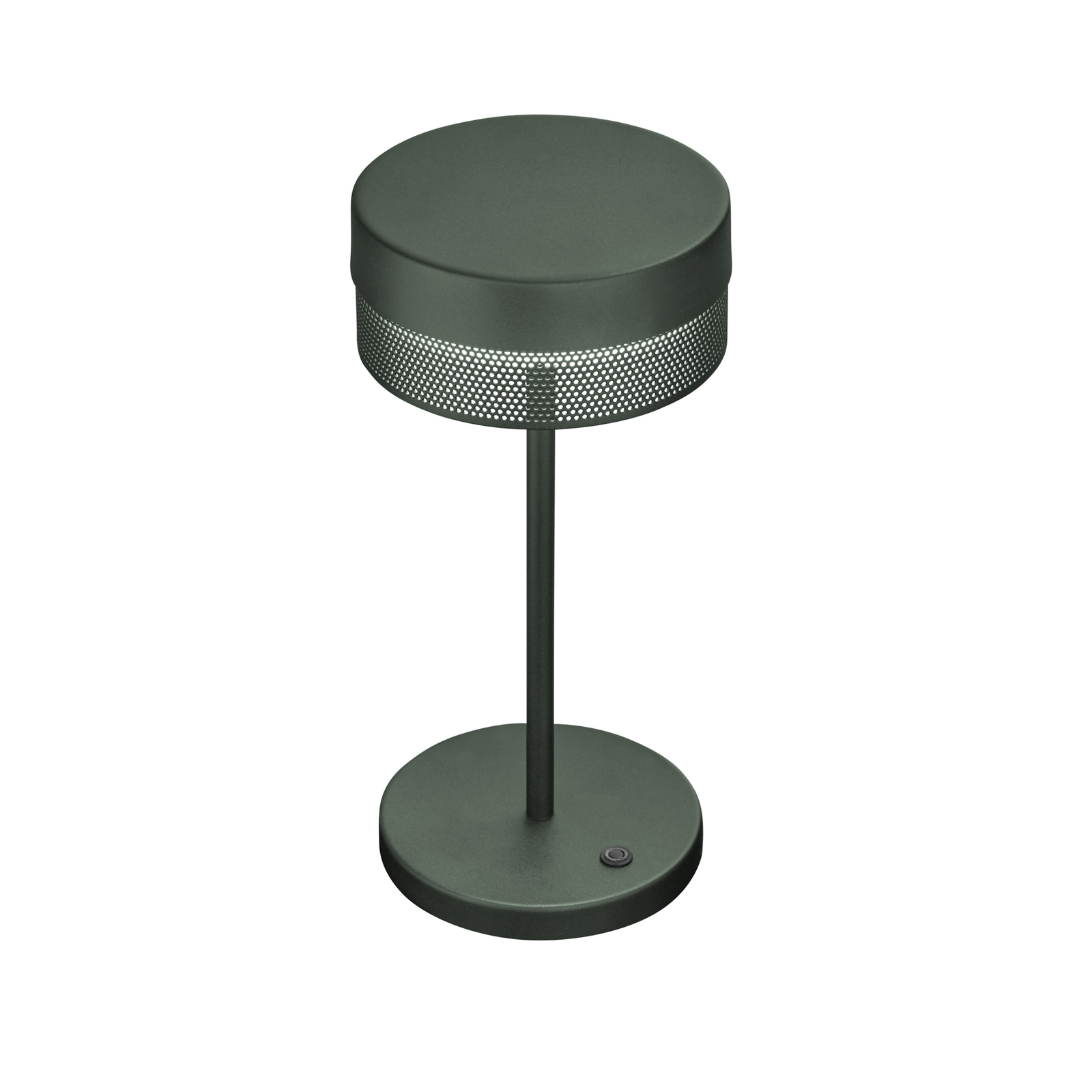 LED-bordslampa Mesh batteri, höjd 30 cm, grangrön
