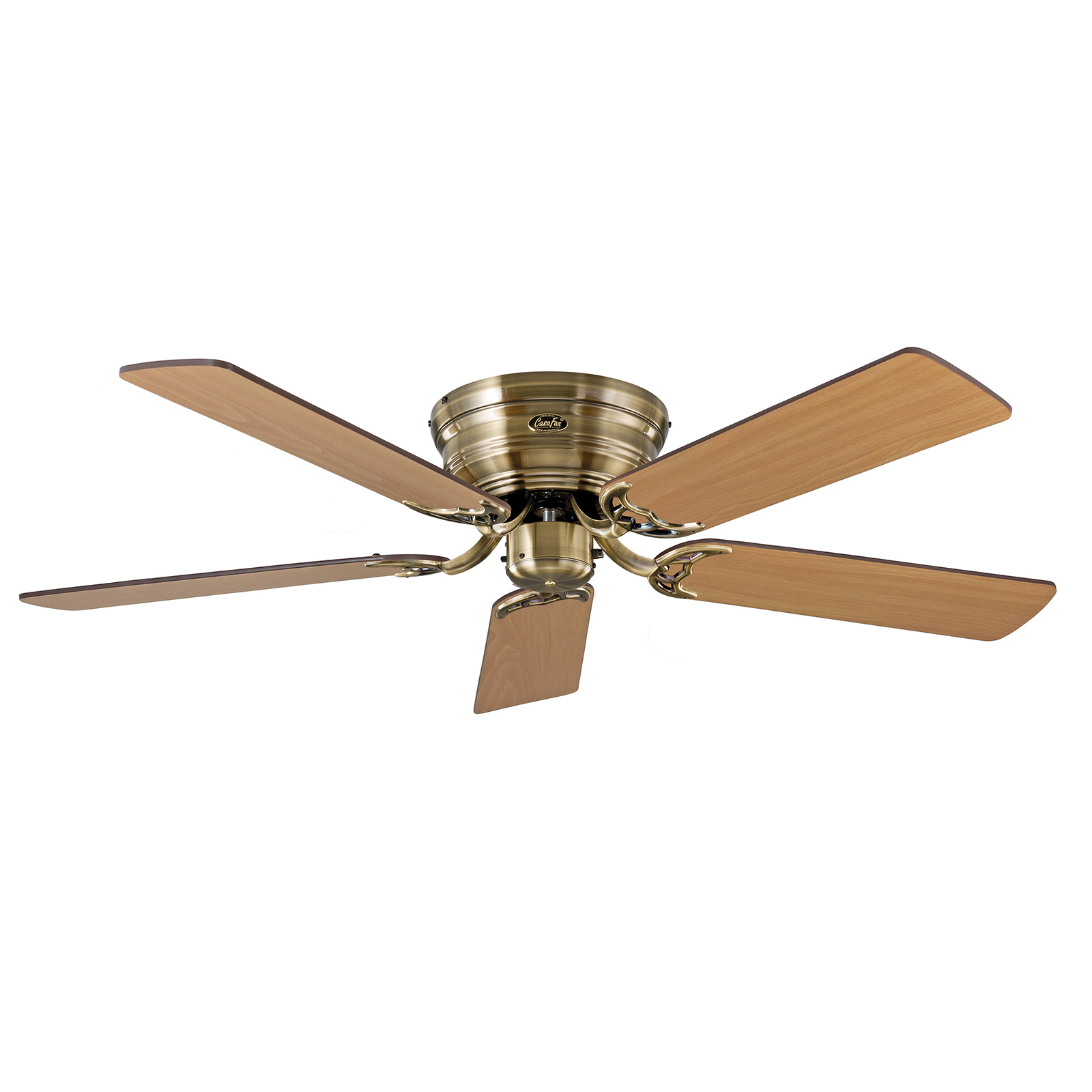 Deckenventilator Classic Flat III messing antik