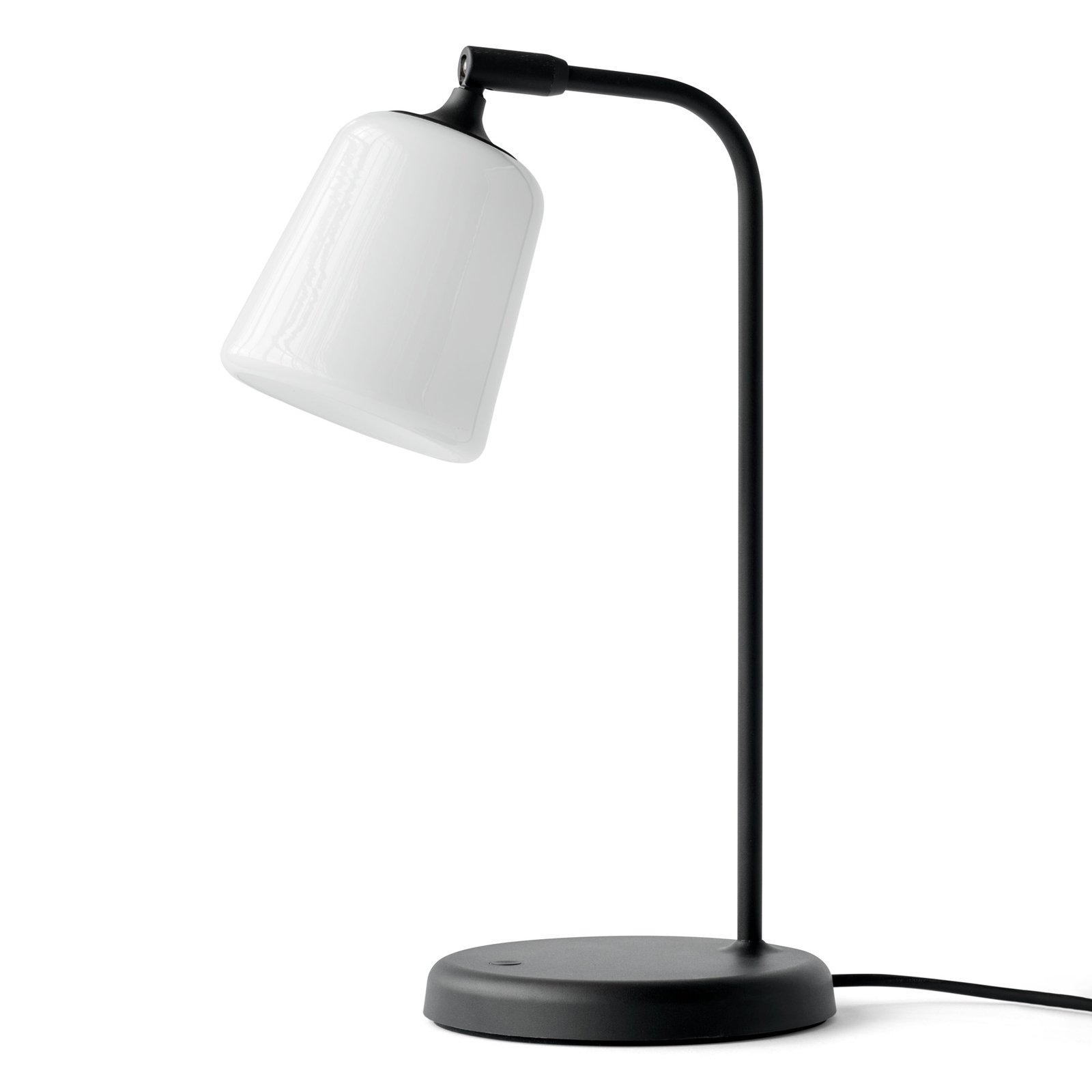 Material Bordlampe White Opal Glass - New Works