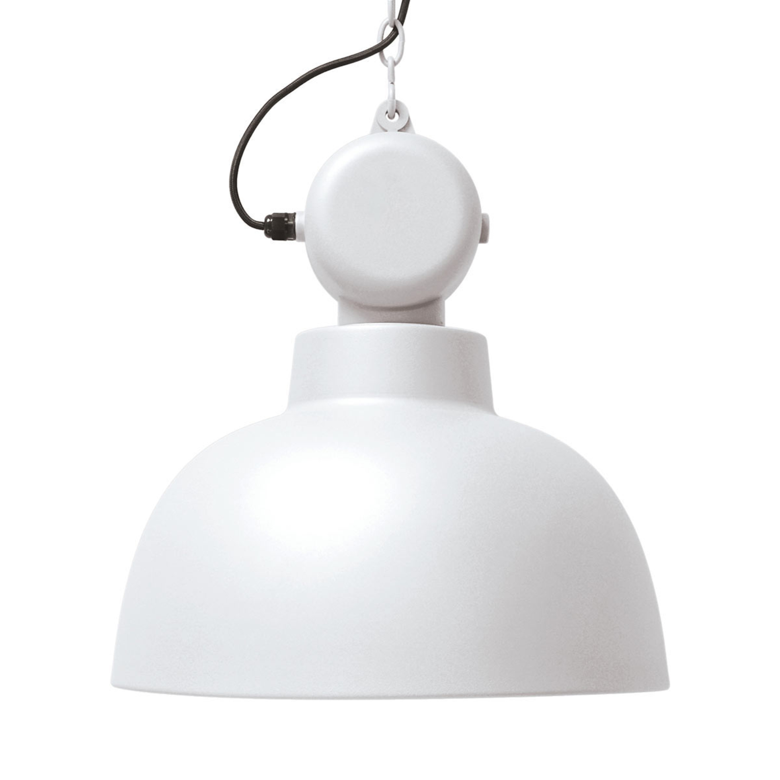 Factory L -riippuvalo metallia mattavalkoinen 50cm