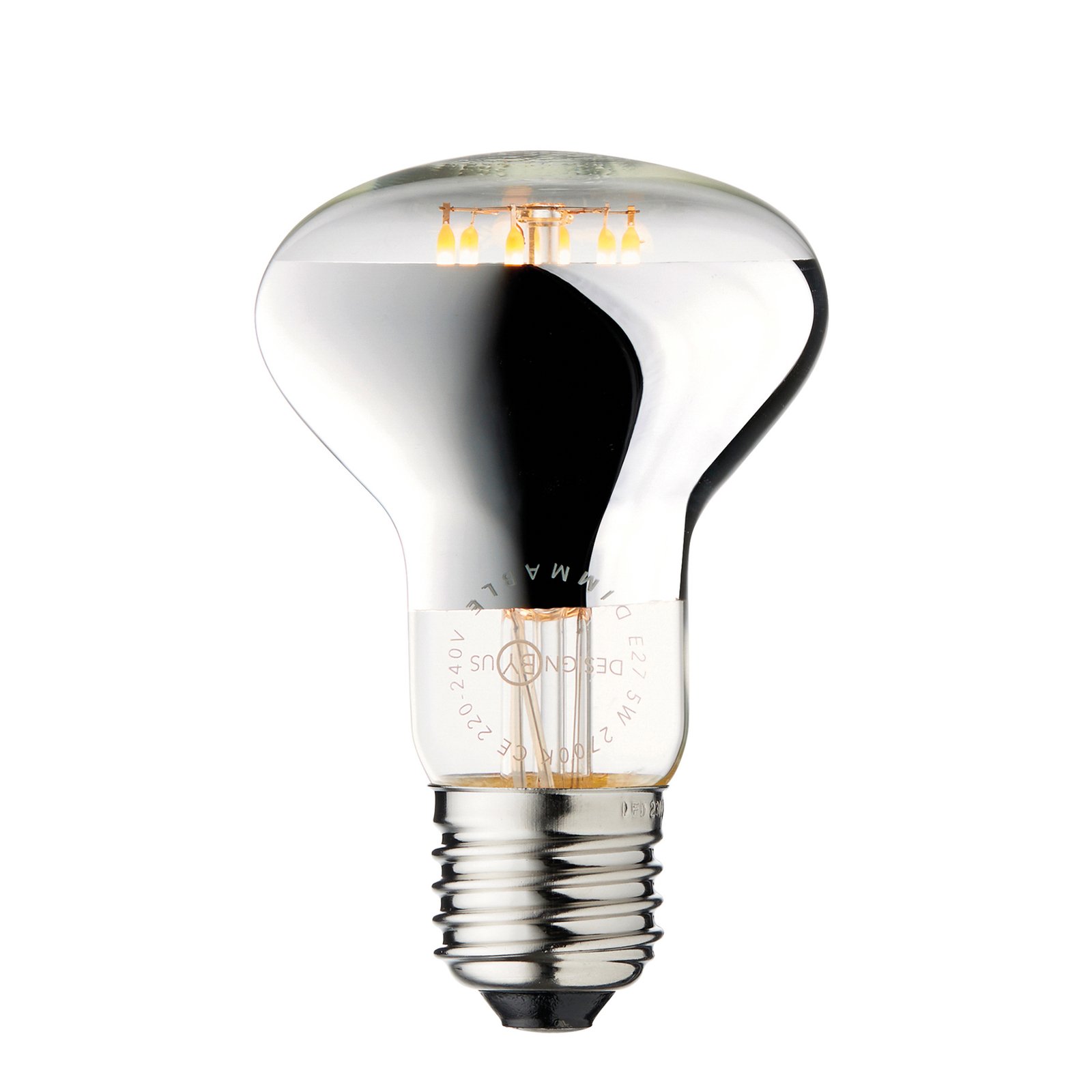 Reflector LED bulb, E27, 5 W, 2,700 K, dimmable