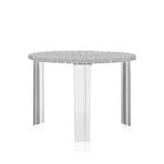 T-Table table, height 36 cm, Ø 50 cm, transparent - Kartell