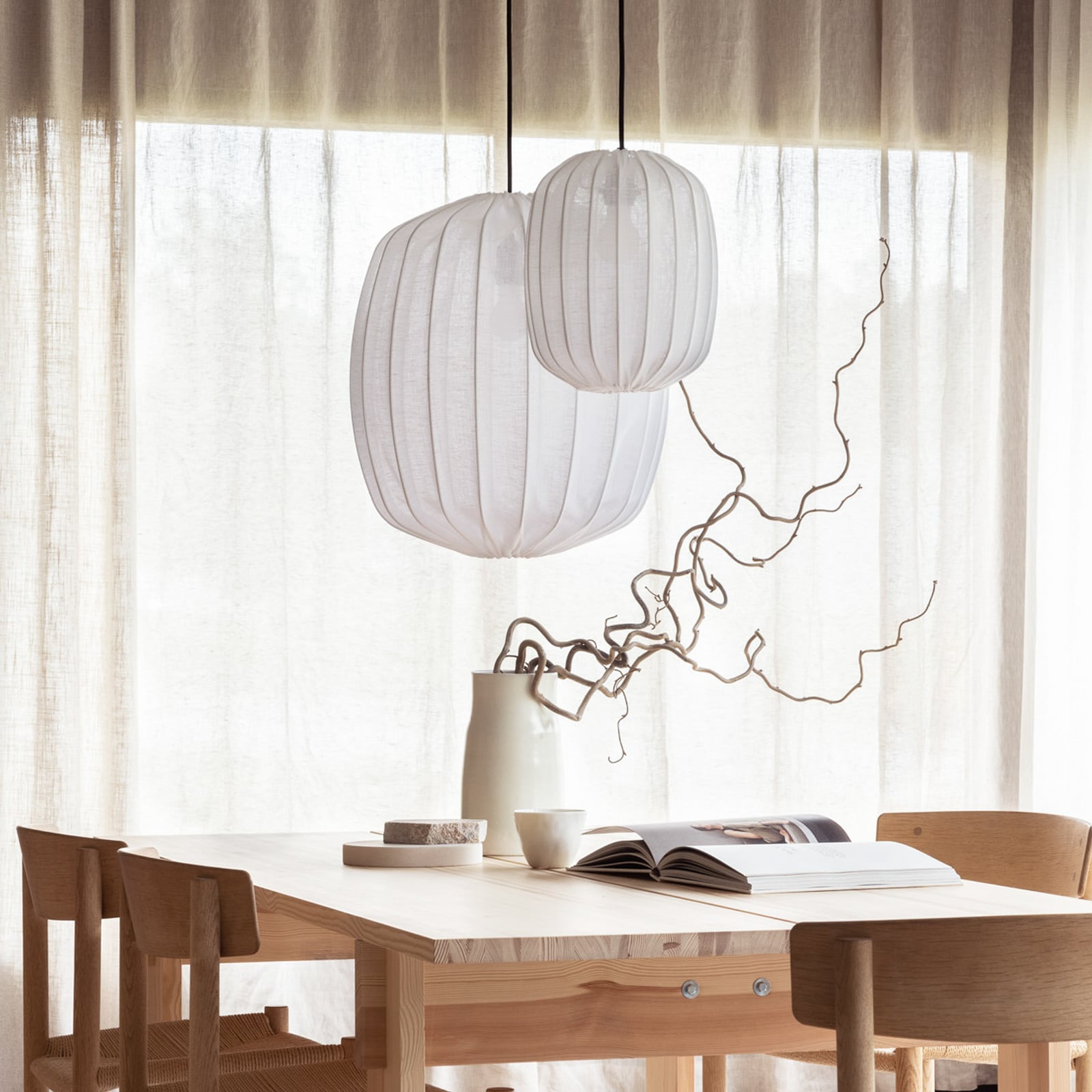 Prisma 25 Schirm Linen White - Watt & Veke