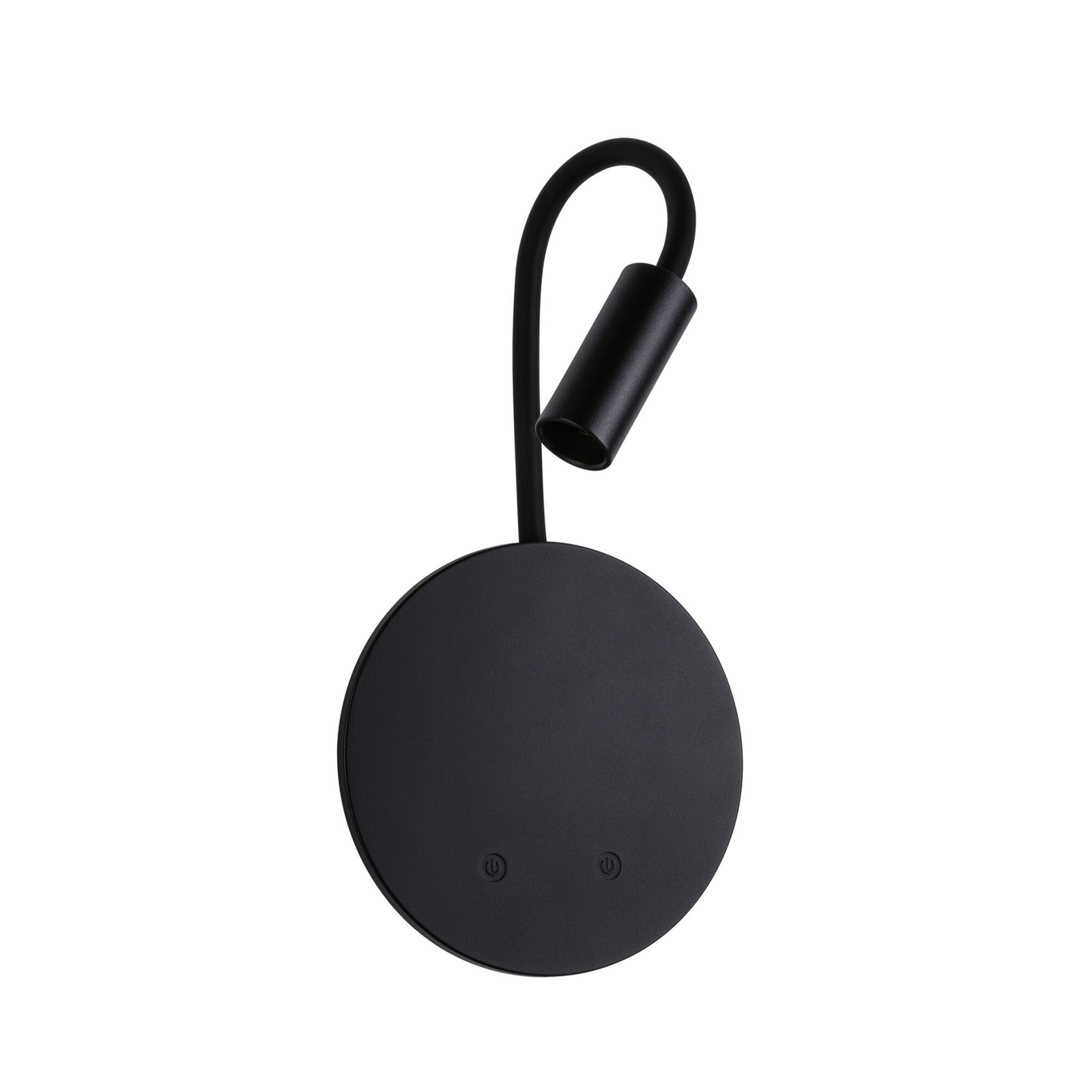 Applique murale LED rechargeable Miora, noire, bras flexible, variateur Applique murale LED rechargeable Miora, noire, bras flexible, variateur