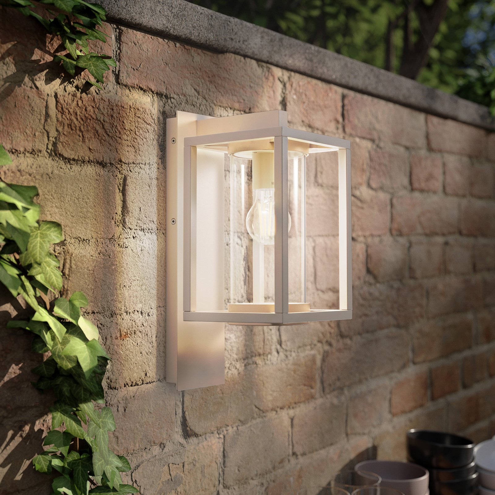 Ferda Draußen Wandleuchte Beige - Lucande