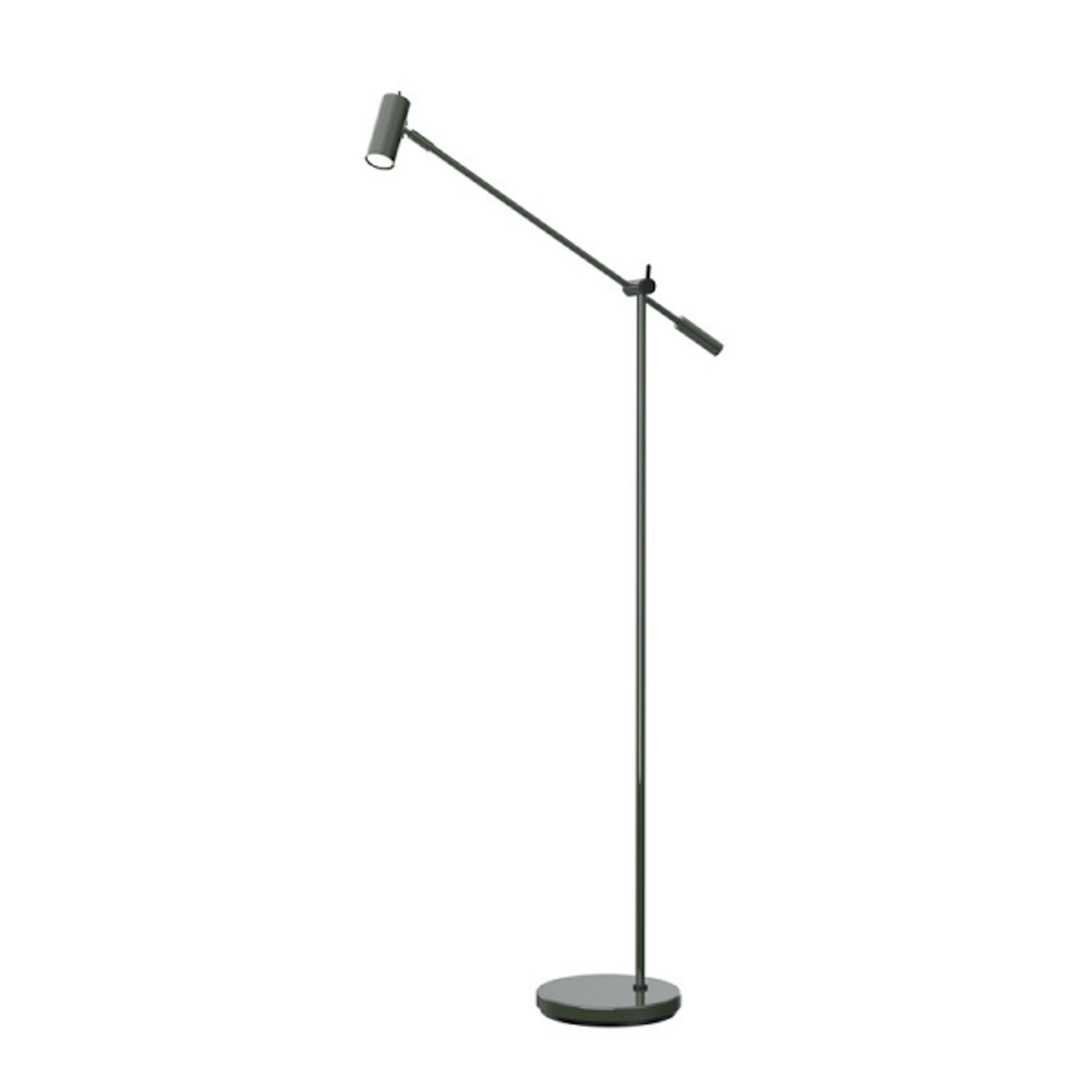 Cato vloerlamp bosgroen/zwart hoogte 134 cm dimbaar - Belid