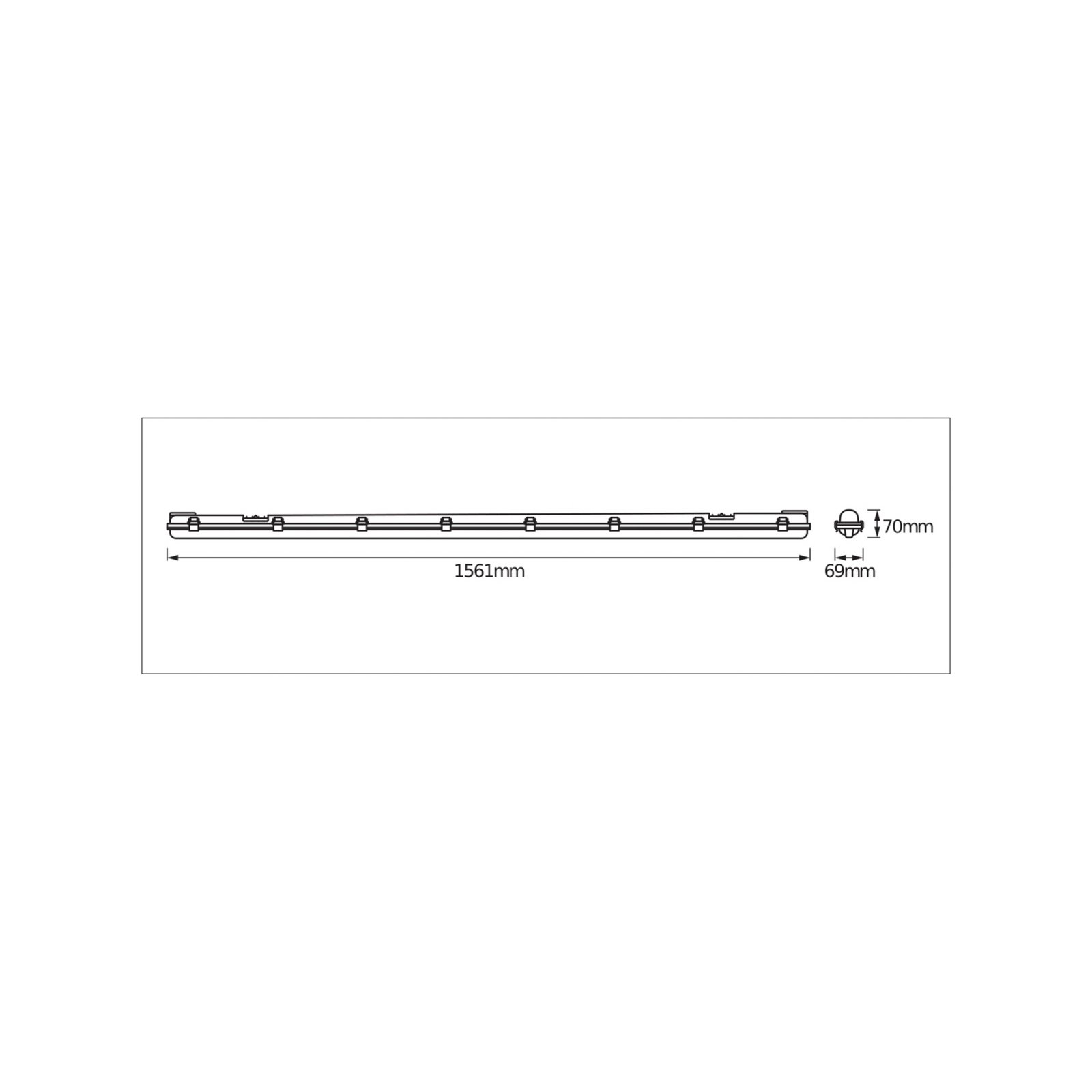 OSRAM Feuchtraumlampe SUBMARINE 156 cm 1 x 19 W G13-LED IP65