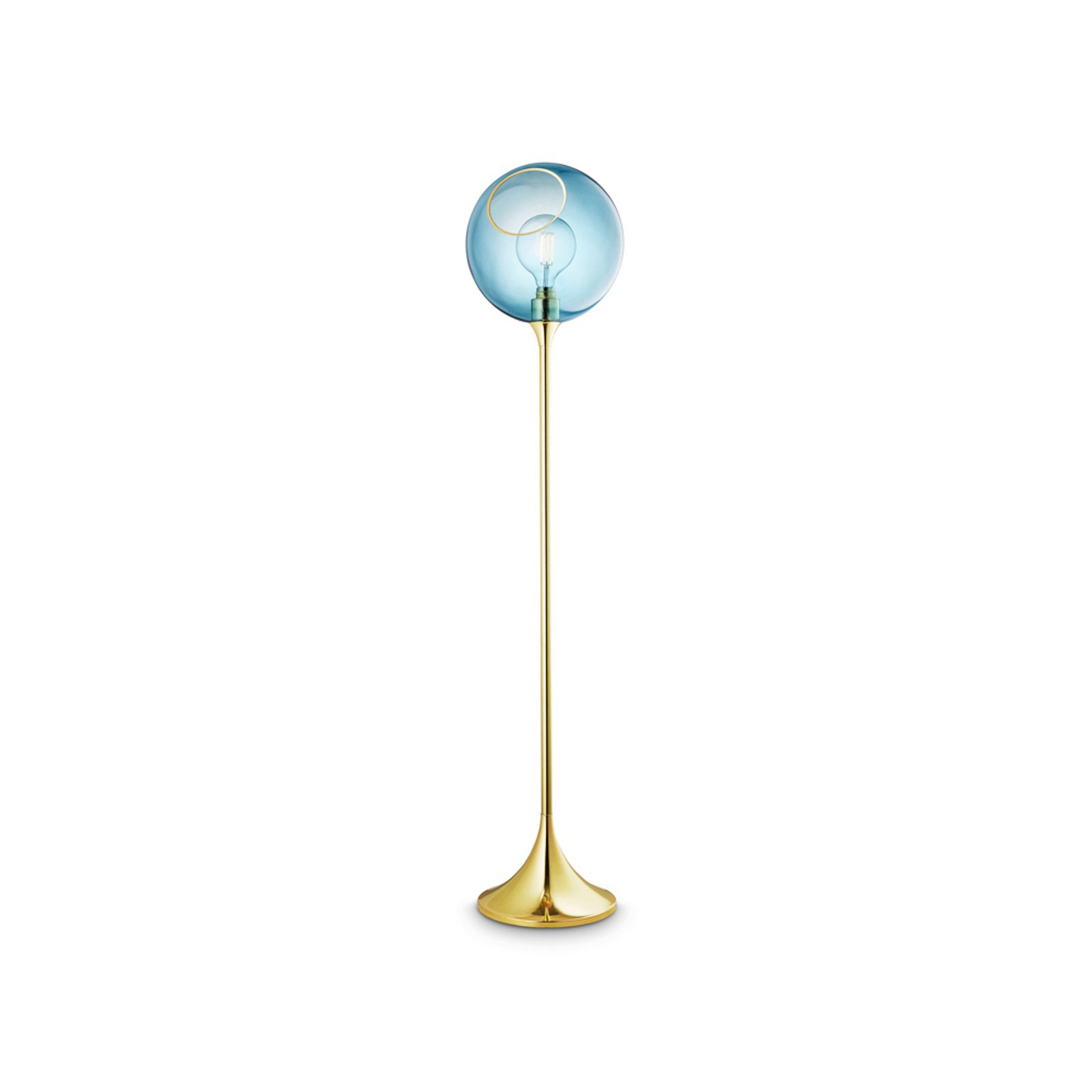 Ballroom Gulvlampe Blue Sky/Gold - Design By Us