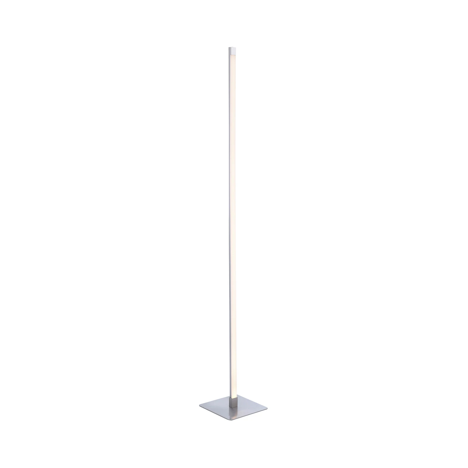 Lampadaire LED Bella, droit, pied angulaire, acier