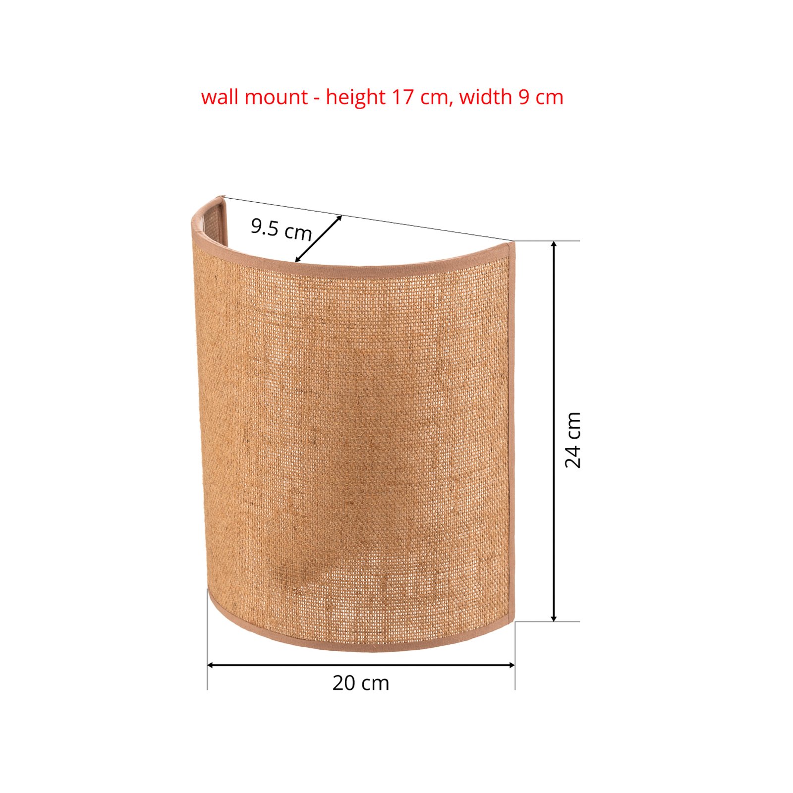 Duolla Wall Lamp Nature/Jute - Euluna