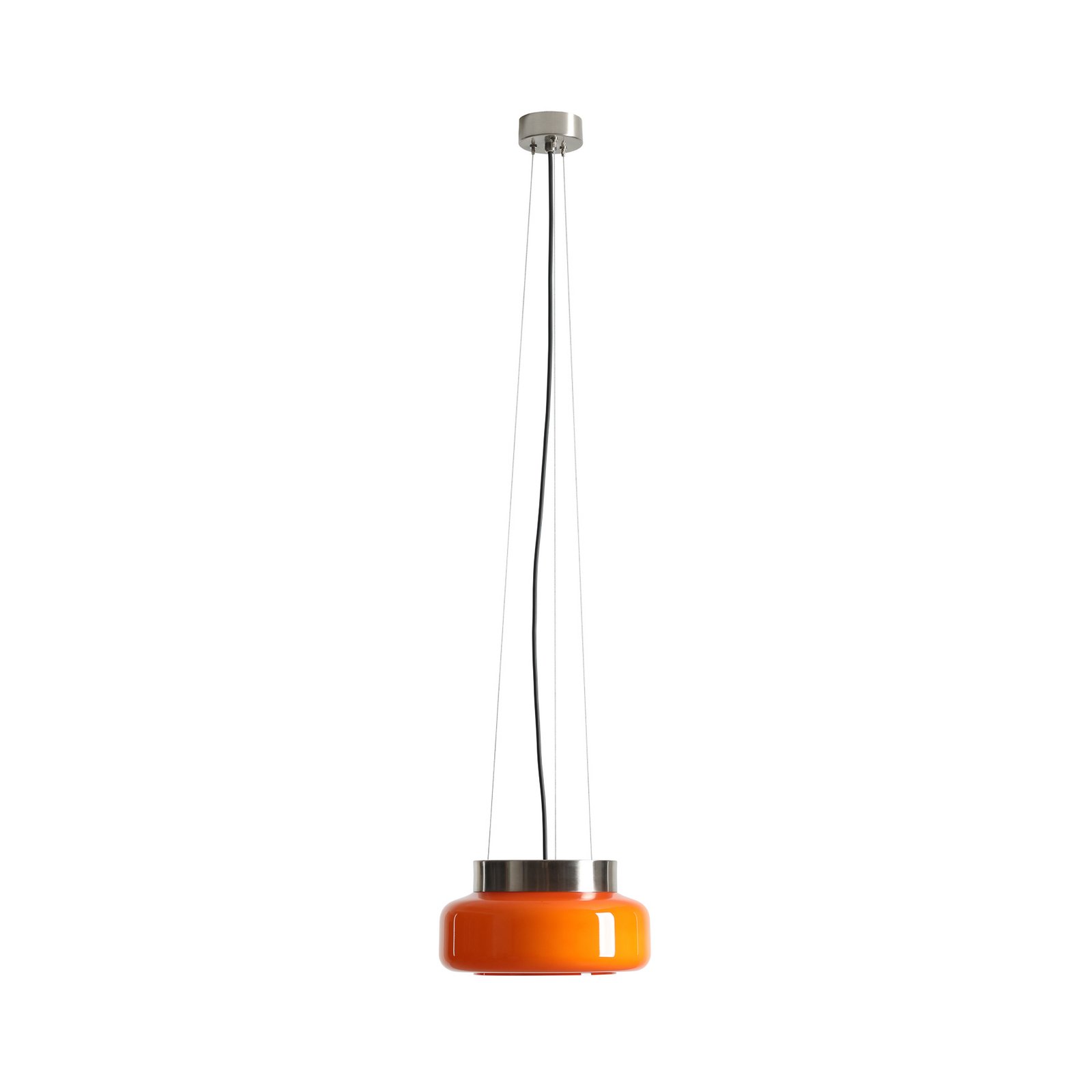 Visoka svetilka BonBon, oranžna, Ø 25 cm, steklo Visoka svetilka BonBon, oranžna, Ø 25 cm, steklo