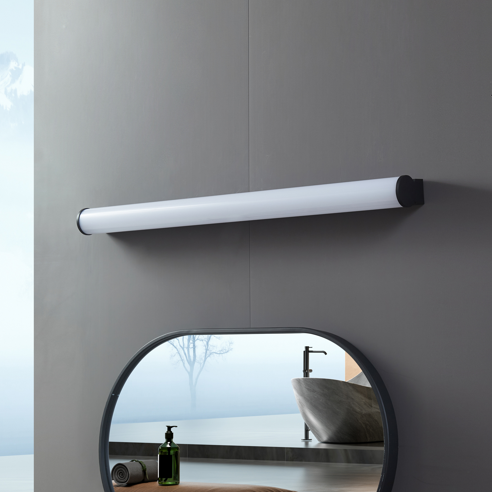 Vilmara LED Applique Murale IP44 Noir/Blanc - Lucande