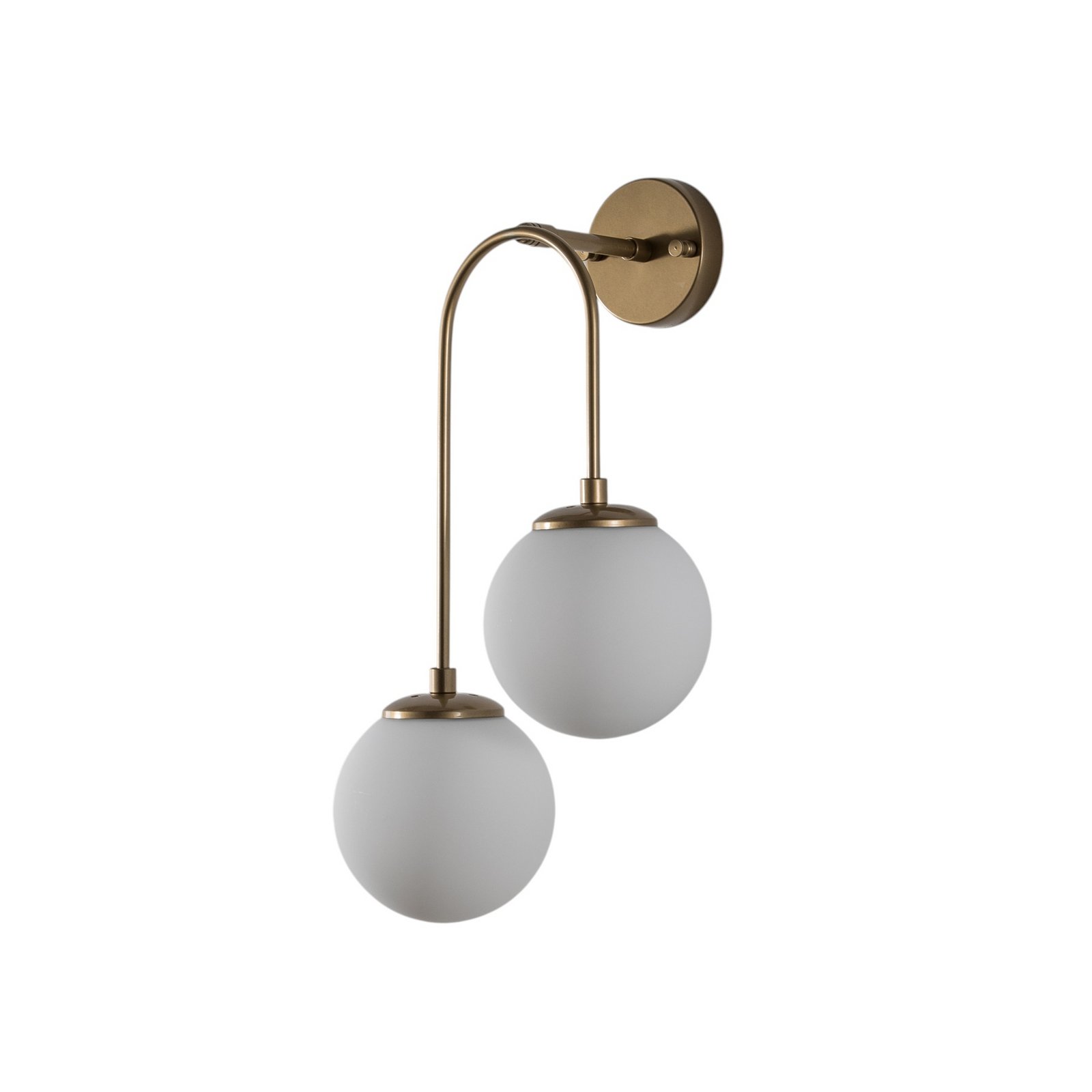 Fali lámpa Jewel 10585 arany színű, opálüveg 55 x 30 cm 2 izzós