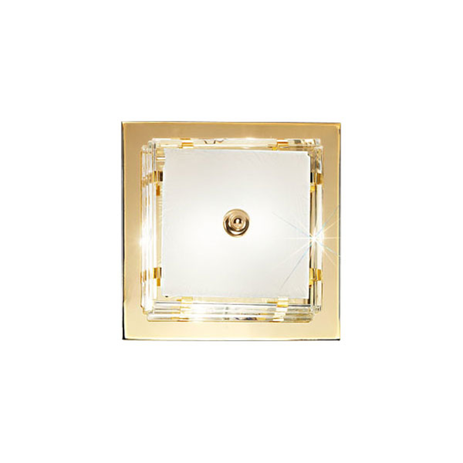AUSTROLUX BY Kolarz Ontario ceiling light, 39 x cm, gold, for Living / Dining Room, metal, glass, E27, 60 W, energy efficiency: A++, W: 39 cm, H: 39 cm