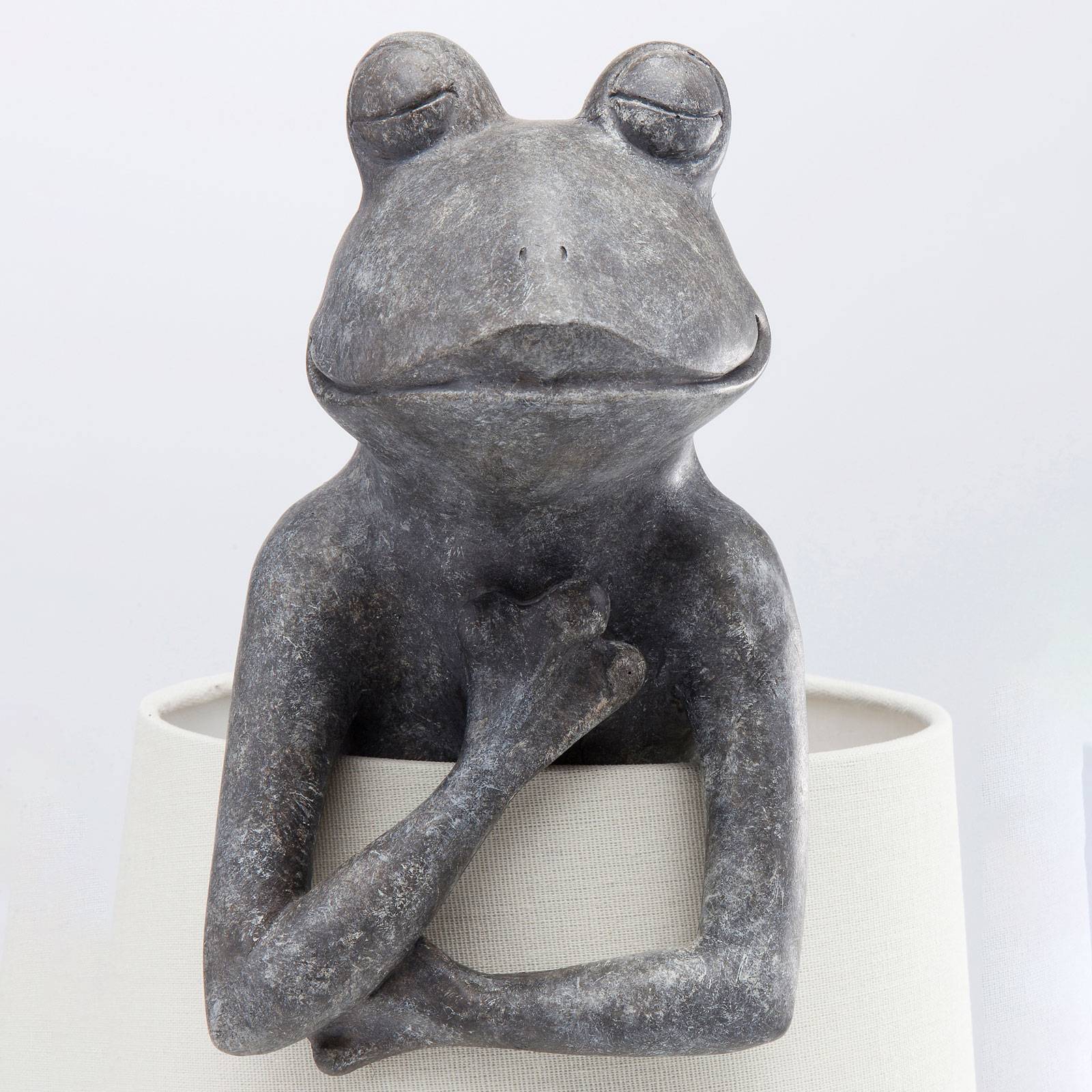 Lampa stołowa Kare Animal Frog szara