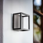 Applique d'extérieur LED Lucande Thorvid, noir, aluminium, 18 cm