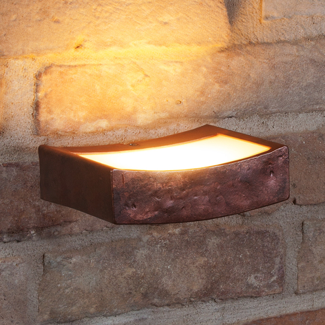 LED-Wandleuchte Dolce in Rostoptik, Breite 13 cm