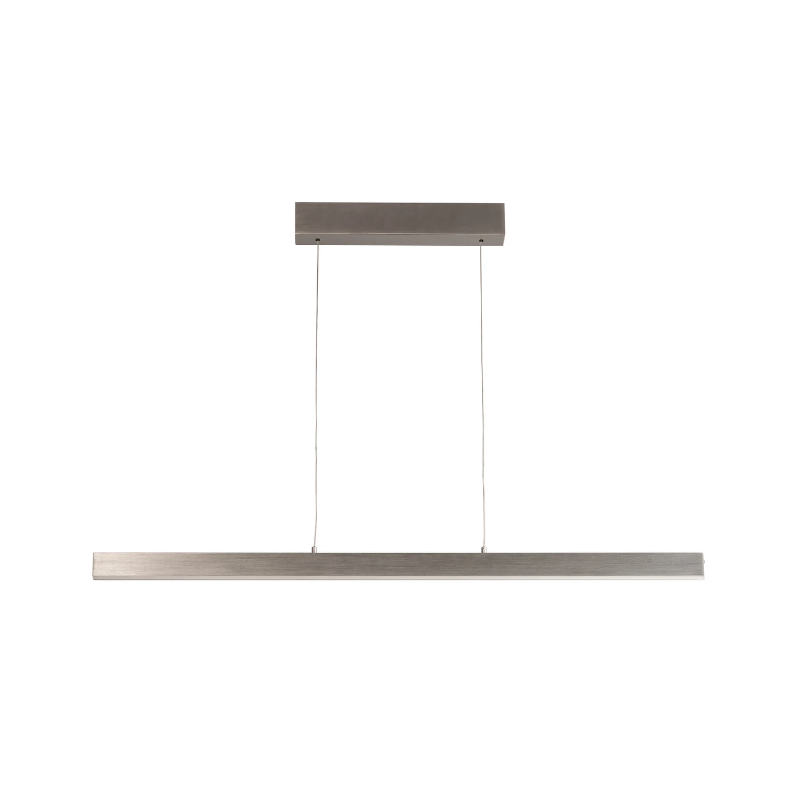 Κρεμαστή λάμπα LED Silvano, νικέλιο, μήκος 115 cm, CCT, Touchdim