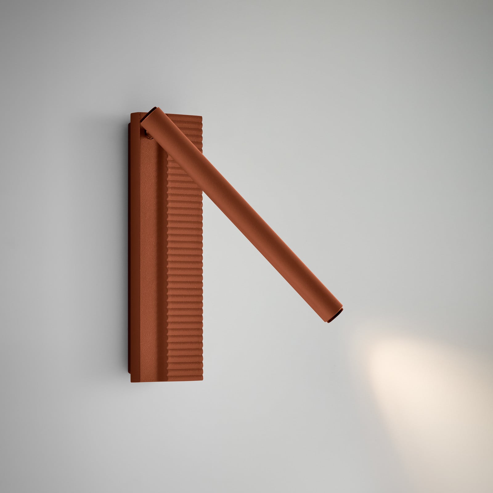 Aplică de perete LED Bover Arid A/02 teracotă aluminiu 2.700 K - Camera de zi / sufragerie - Design