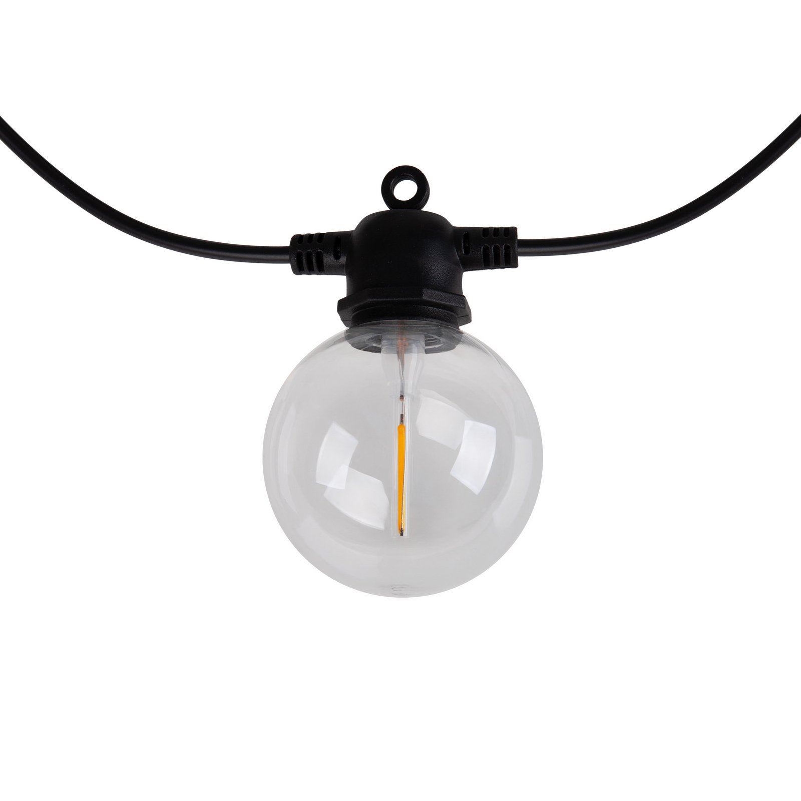 LED-Solar-Lichterkette CADENA, RGB, schwarz, 10-flg., 10 m