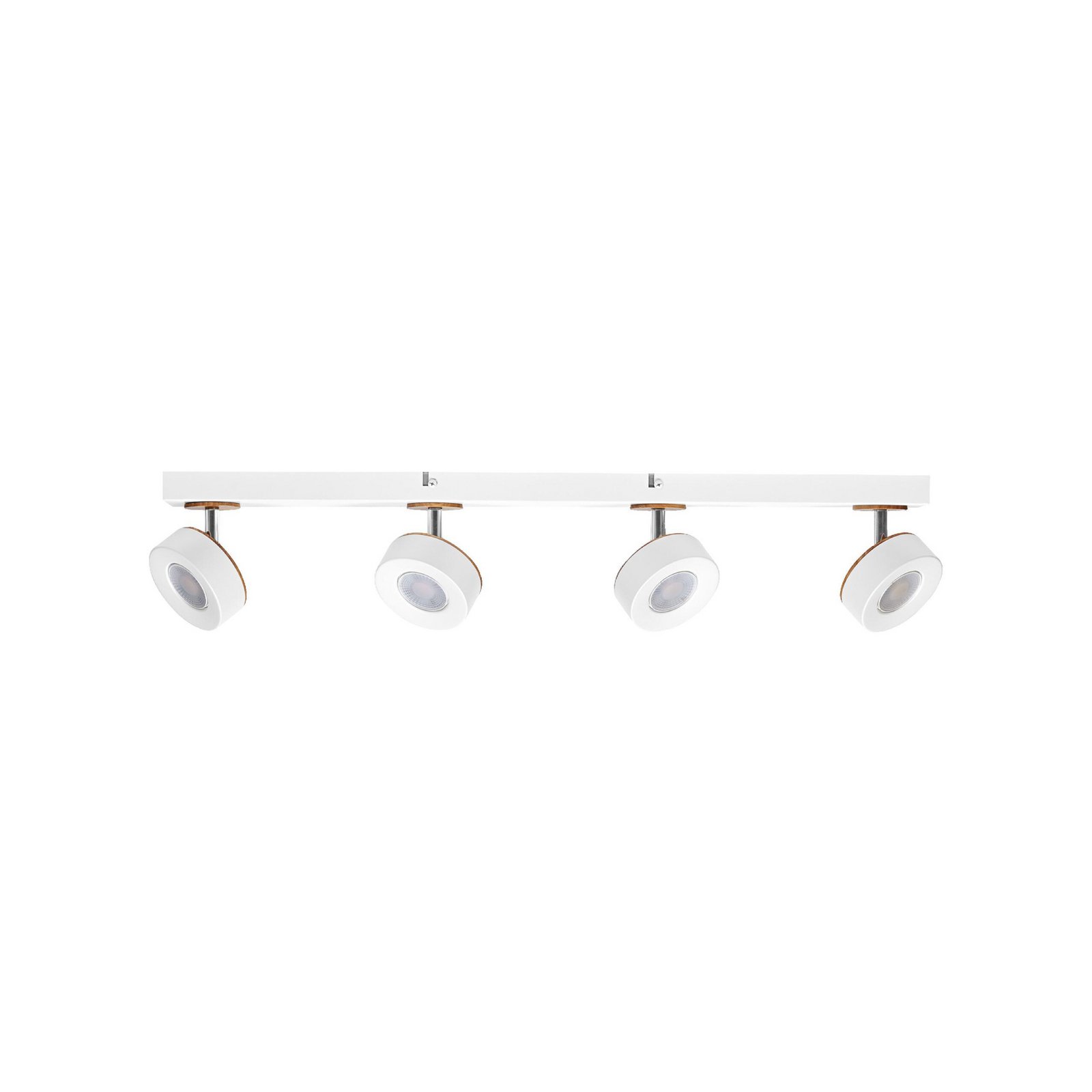 OSRAM LED-Deckenstrahler PLUTO, weiß, 4 Spots Metall 3.000 K