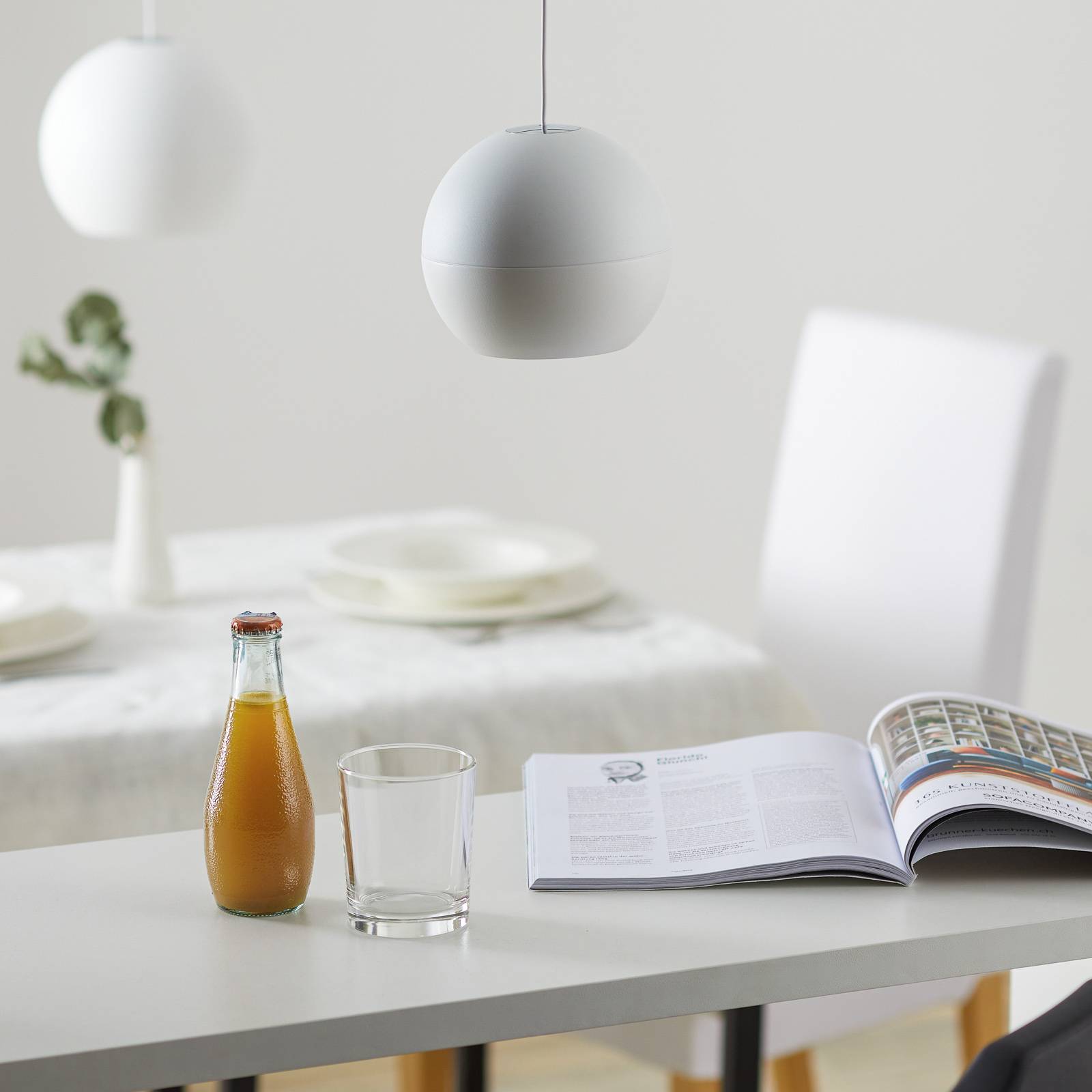 Bega Studio Line lampa wisząca on/off, aluminium Ø14 cm