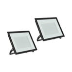Prios LED-Außenstrahler Maikel, 200 W, Metall, 2er-Set