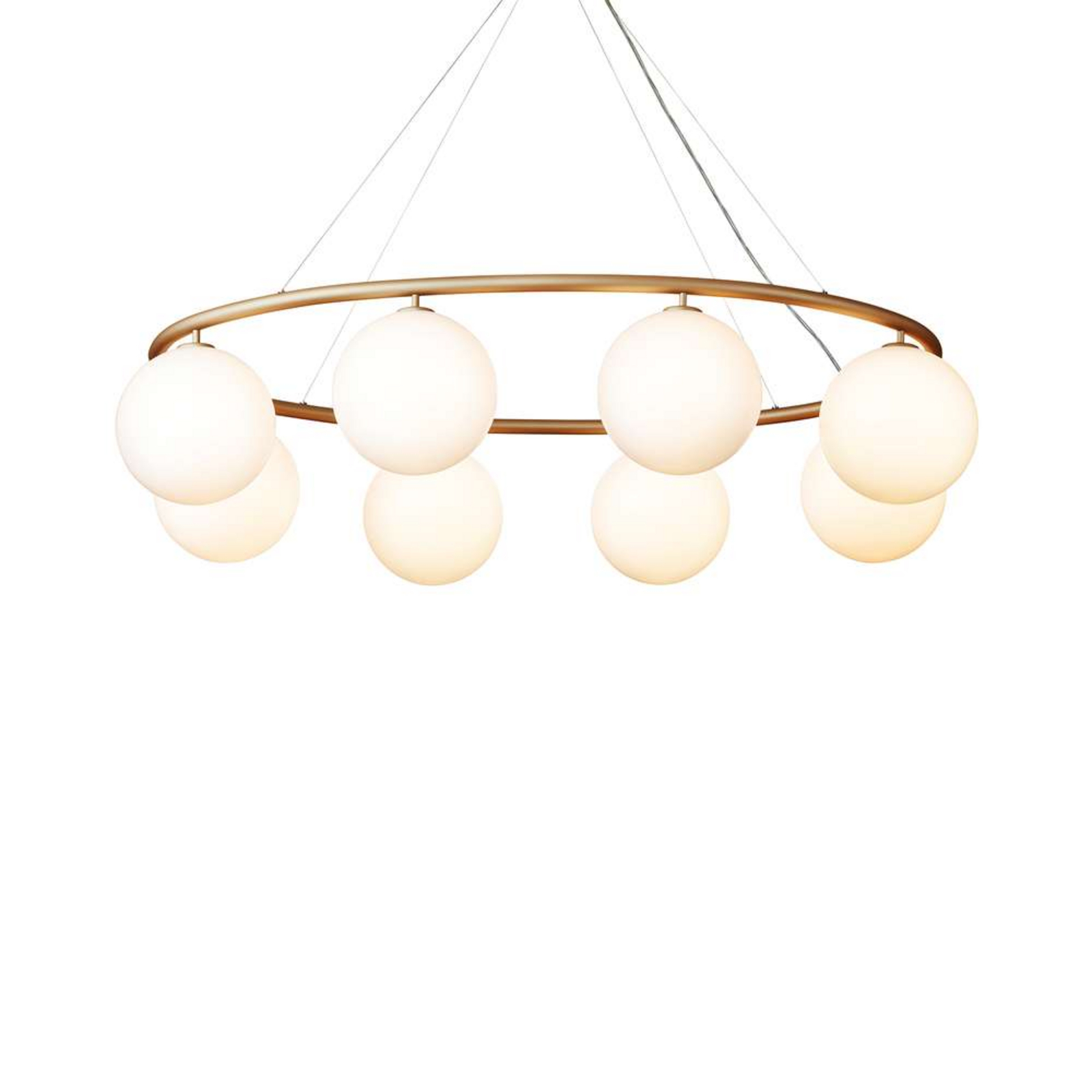 Miira 8 Oval Candelabro Brass/Opal - Nuura