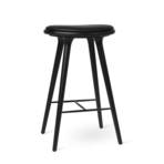 High Stool H74 Black Stained Oak - Mater