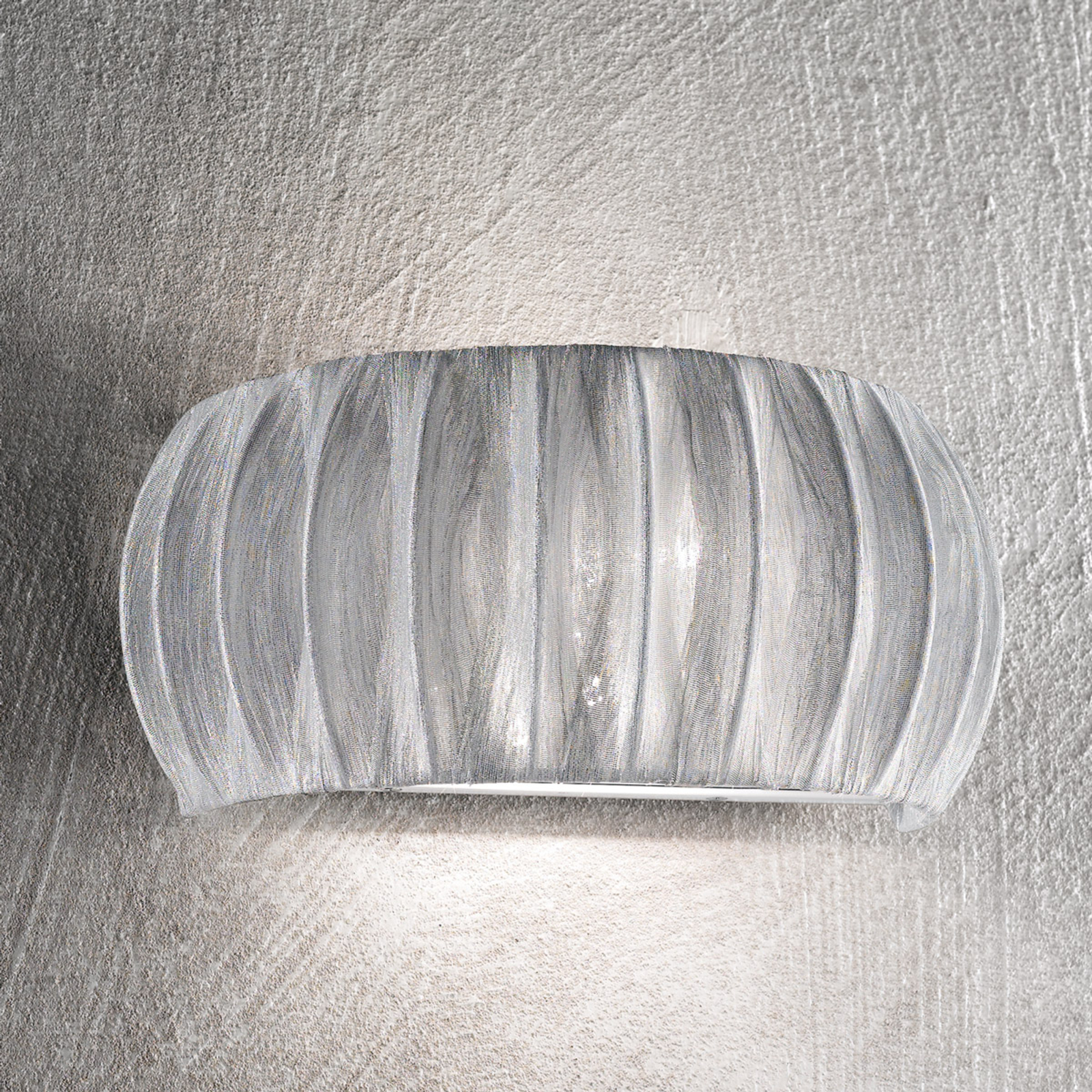 Perenz Amaru wall light with fabric lampshade 32 cm, for Living / Dining Room, metal, fabric, E14, 40 W, energy efficiency: A++, W: 32 cm, H: 14 cm