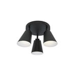 IT'S ABOUT ROMI Bremen plafondlamp 3-lamps zwart