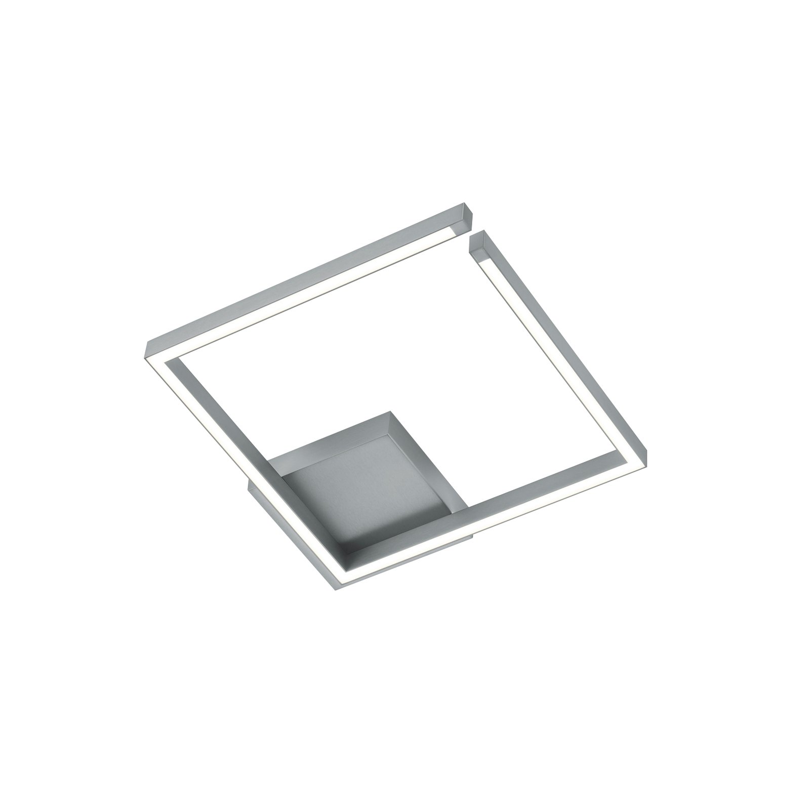 Yoko LED ceiling light, up/down, 40x40 cm, square