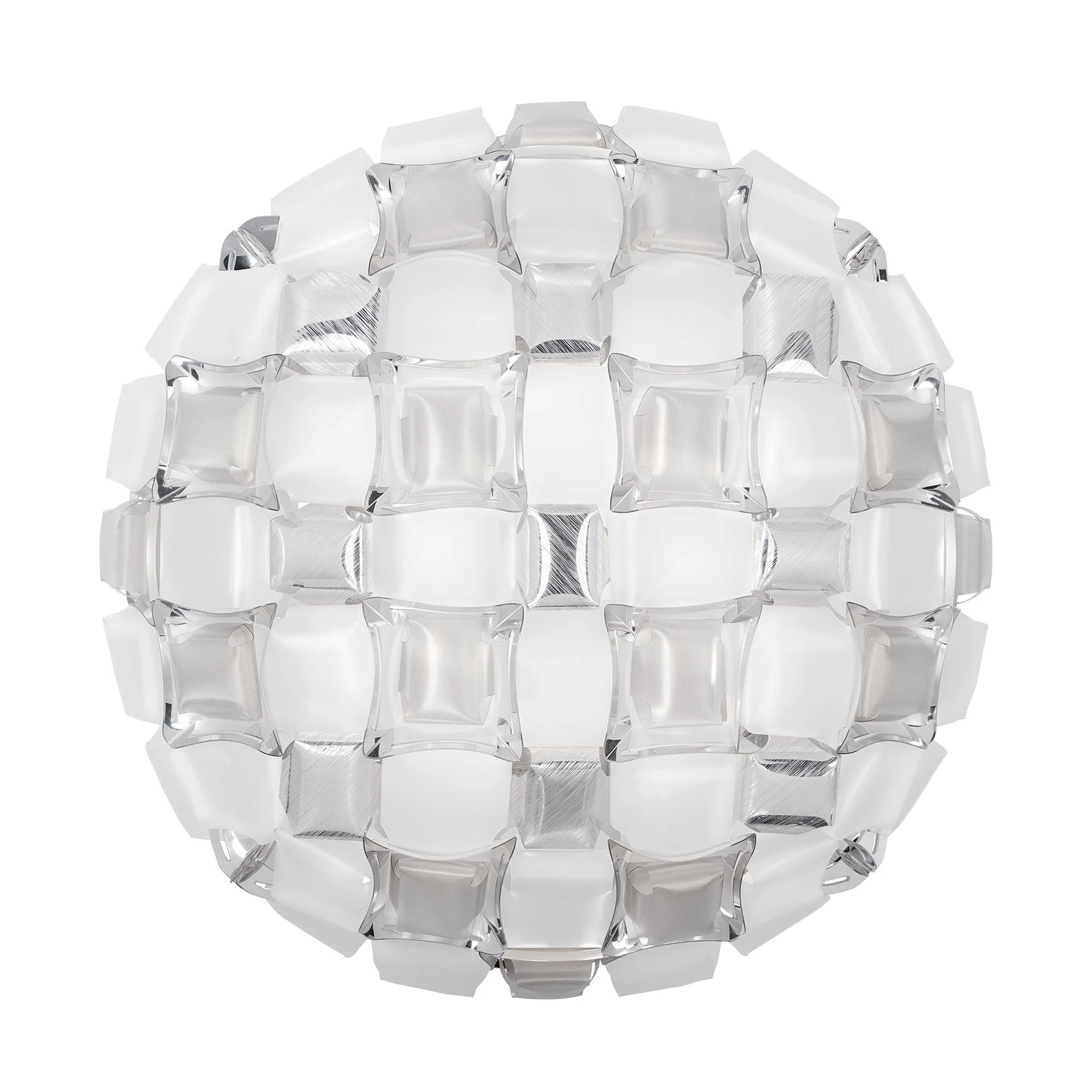 Slamp Mida Deckenleuchte, Ø 67 cm, platin/weiß