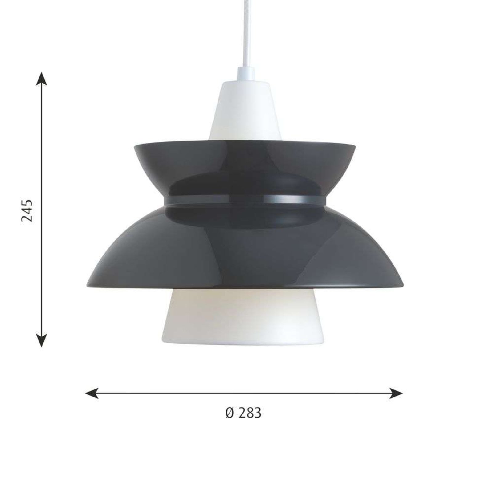 Doo-Wop Lampada a Sospensione Dark Grey - Louis Poulsen